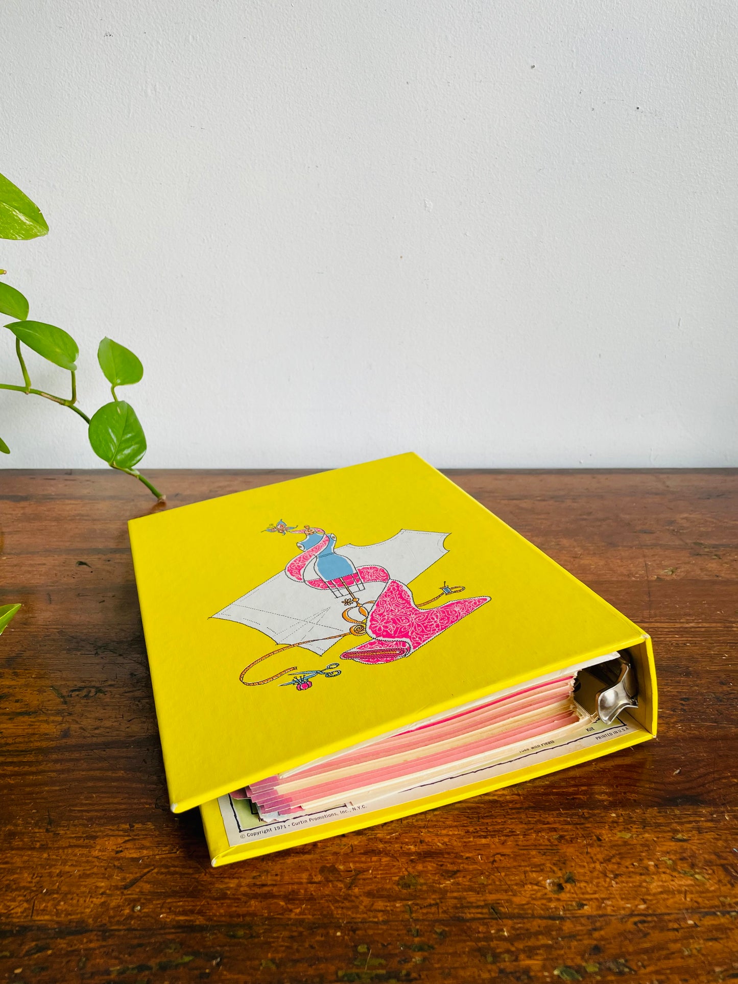 Vintage The Complete Family Sewing Book Binder (1971)