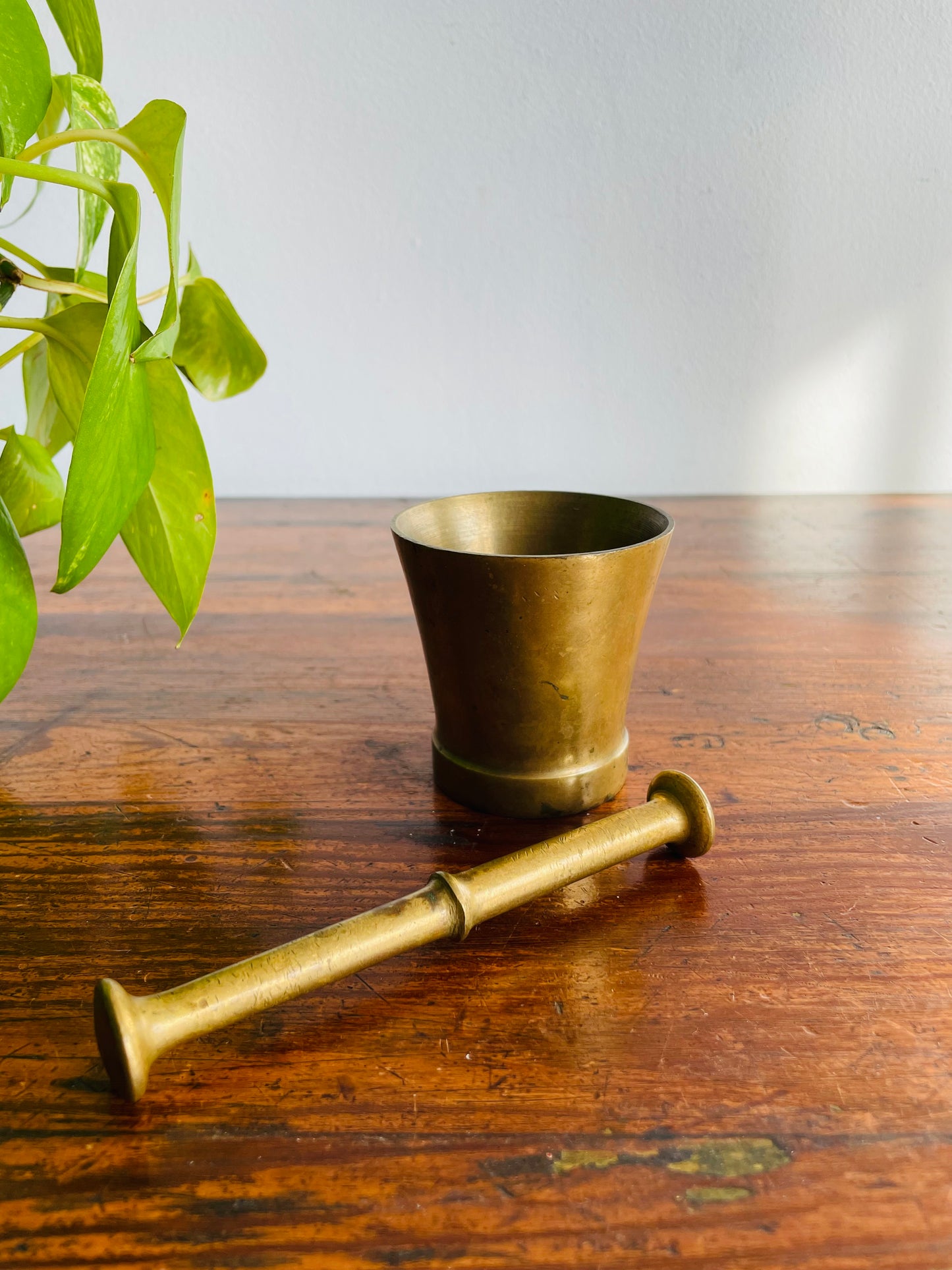 Heavy & Solid Brass Mortar & Pestle