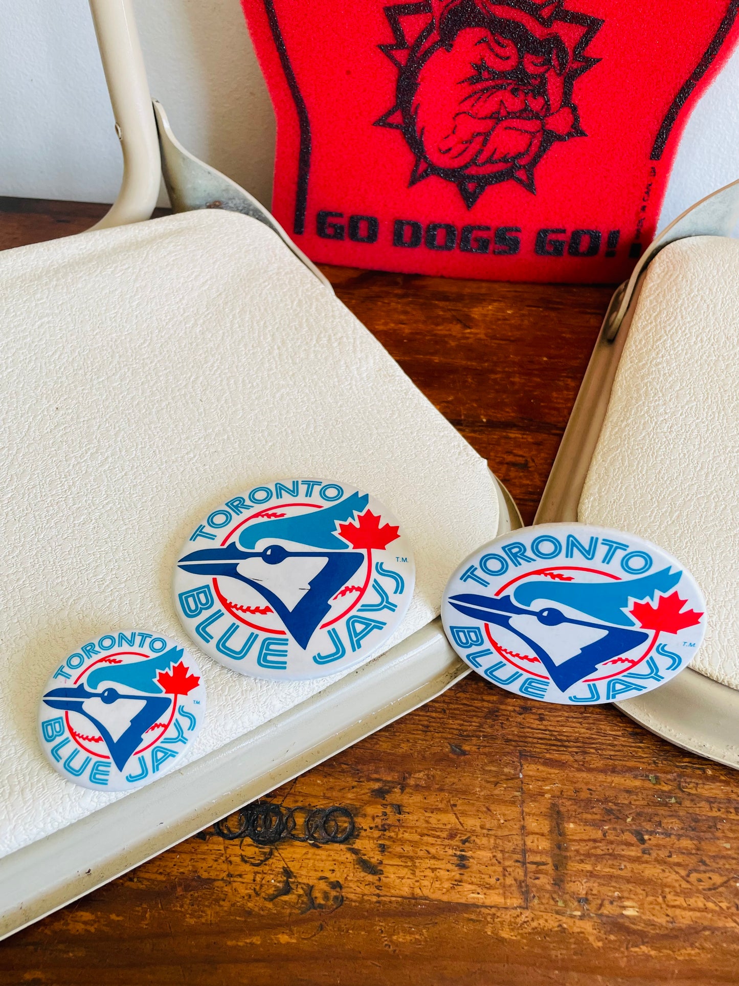 Large Toronto Blue Jays Baseball Button Pin # 2