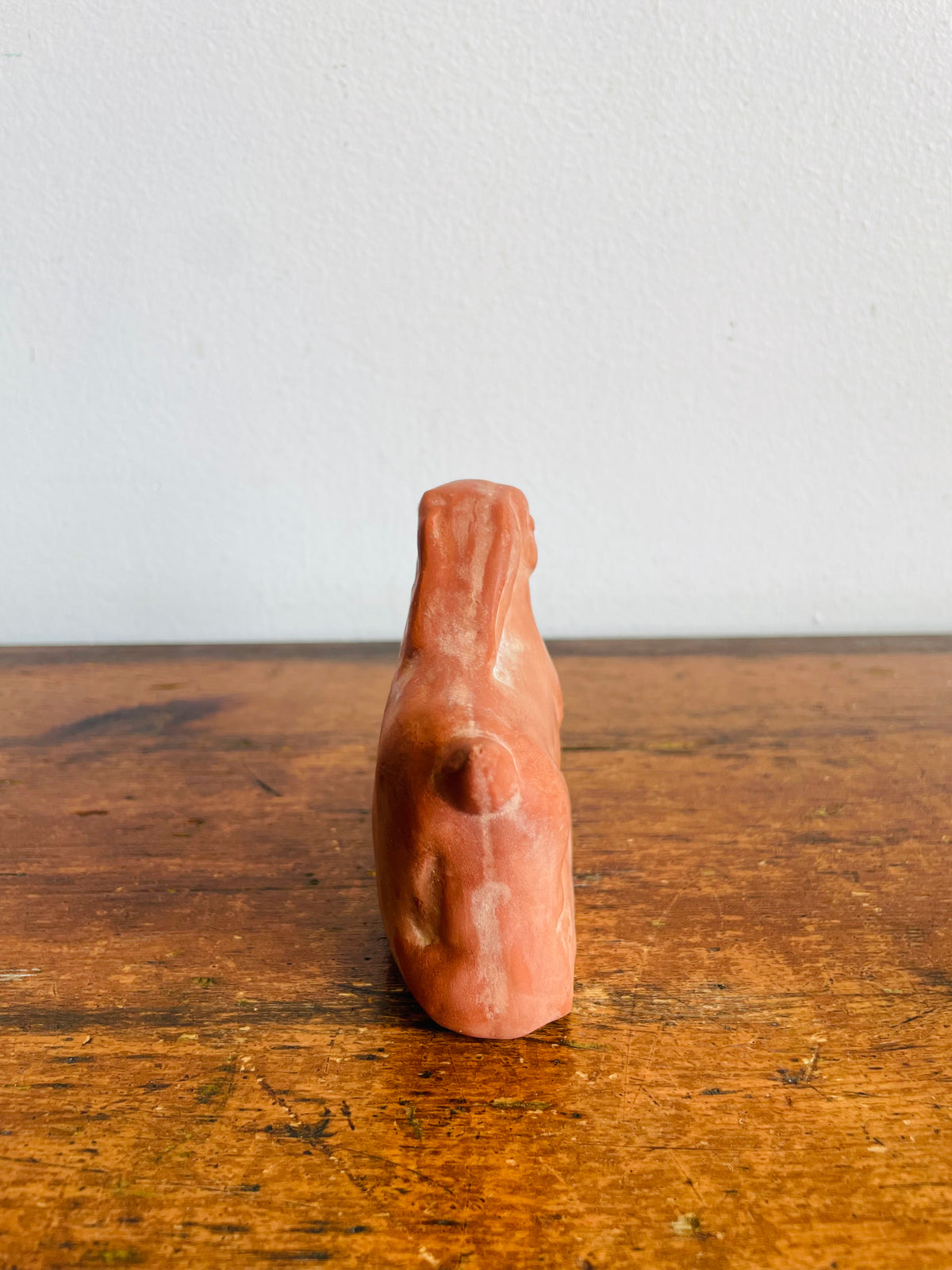 Vintage Ministry of Culture Museum Replica Figurine - Terracotta Clay Hare Rabbit Resting - Reproduction of Ancient Greek Artifact from Pella, Macedonia - Made in Greece