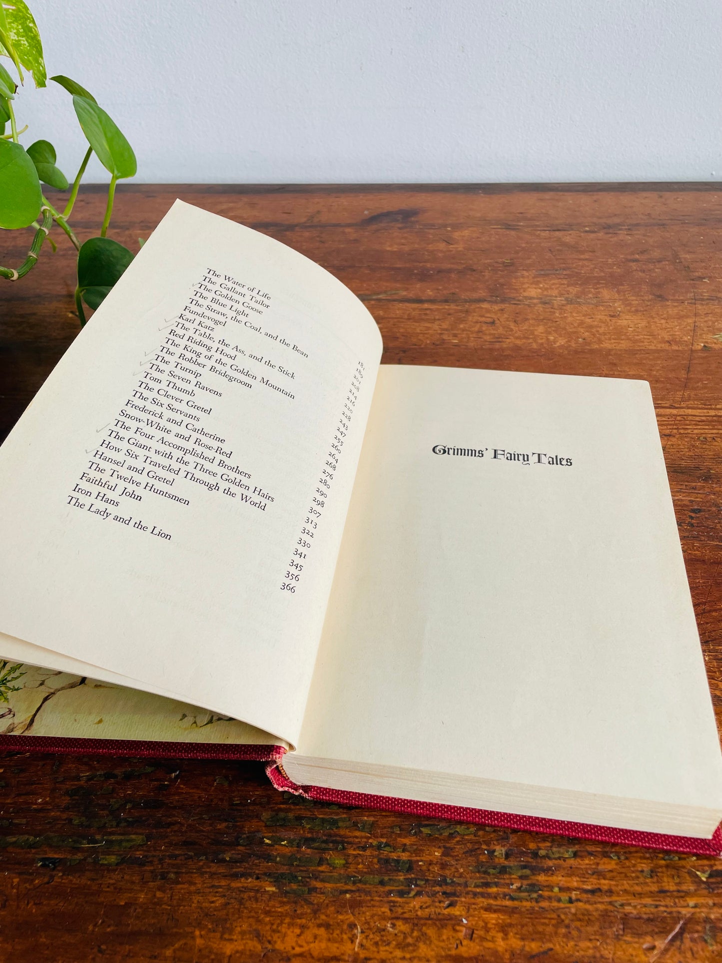 Vintage Grimms' Fairy Tales Hardcover Book in Cardboard Sleeve Holder - Illustrated by Fritz Kredel (1945)