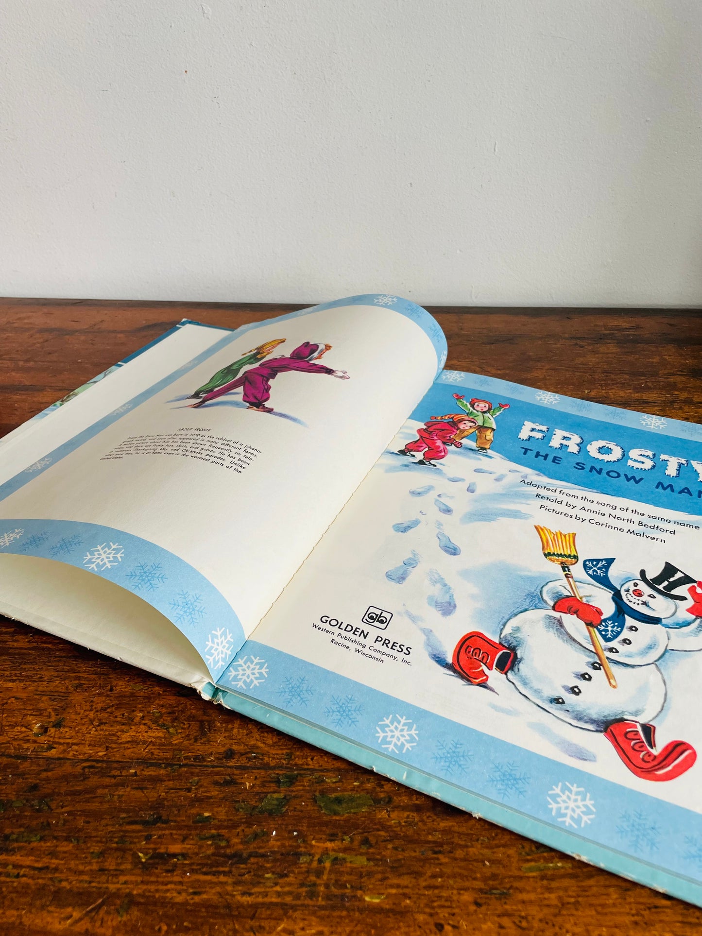 Vintage Frosty the Snowman Hardcover Golden Book (1979)