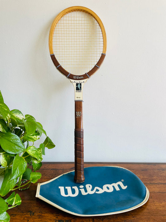 Chris Evert Autograph Speed Flex Light 4 1/4 Wilson Tennis Racquet / Racket - Includes Zippered Case - Made in USA