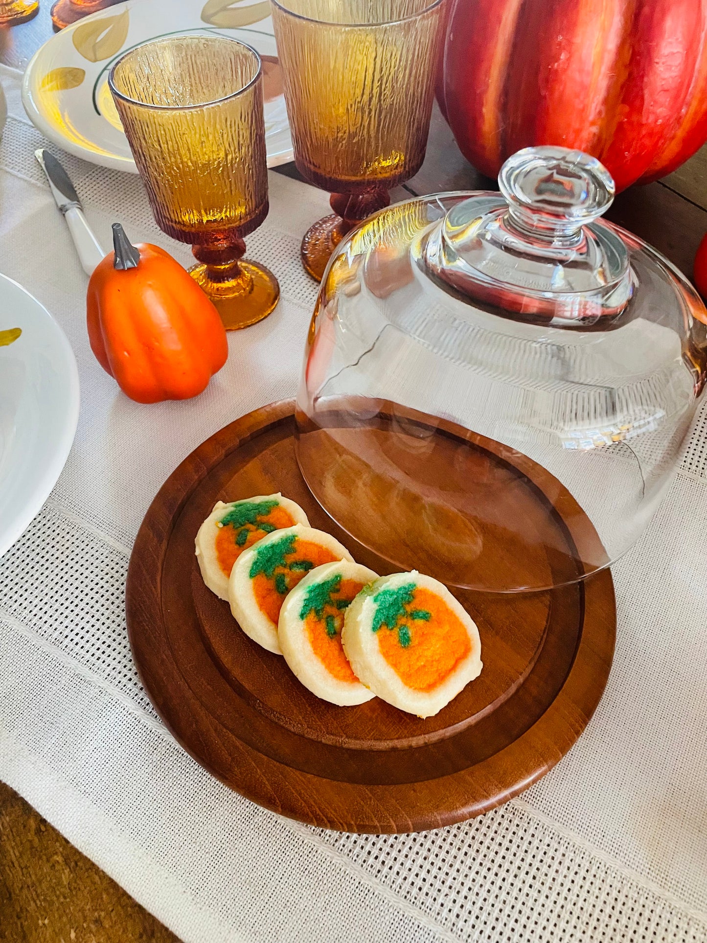 Original Thai Teak Wood Cheese Board Cloche Serving Platter