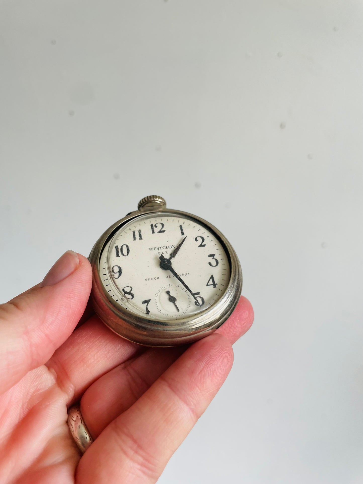 Vintage / Possibly Antique Pair of Pocket Watches - Gold Swiss Made / Silver Westclox Dax Canada Made - Set of 2 - AS-IS