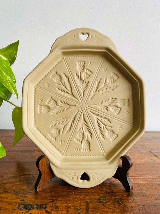 Shortbread Cookie Mold with Scottish Thistle Design