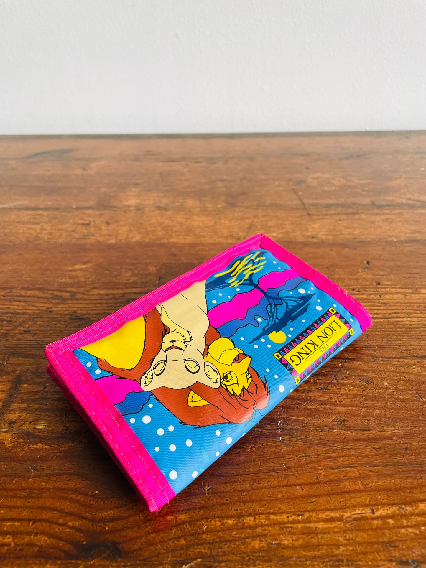 1990s Disney The Lion King Tri-Fold Velcro Wallet