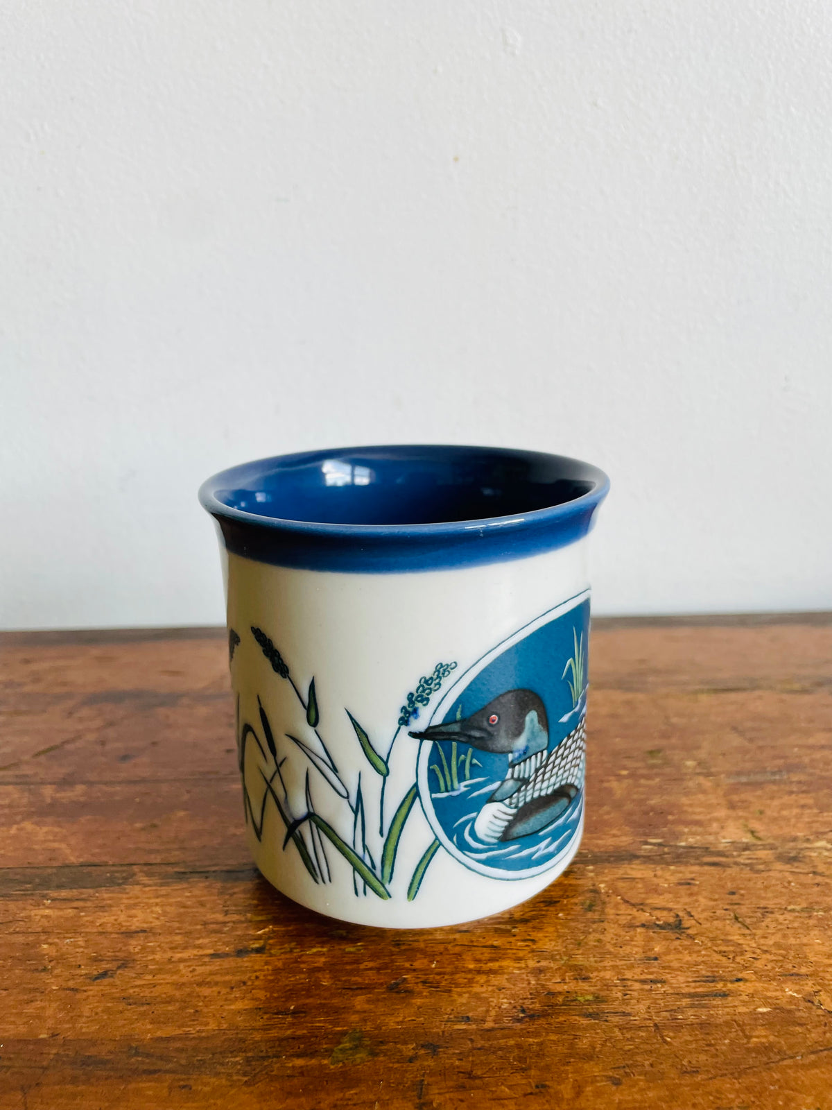 Vintage Loon Bird on Lake Mug