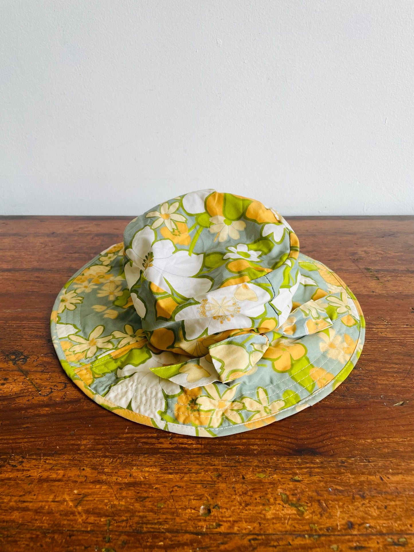 Floral Patterned Bucket Sun Hat - Made in Japan