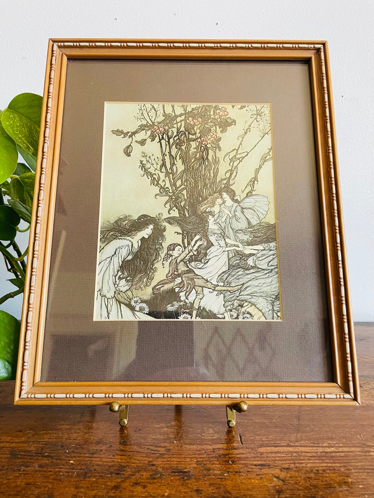 Vintage Print Picture "Dancing with the Fairies" - Peter Pan in Kensington Gardens - Arthur Rackham