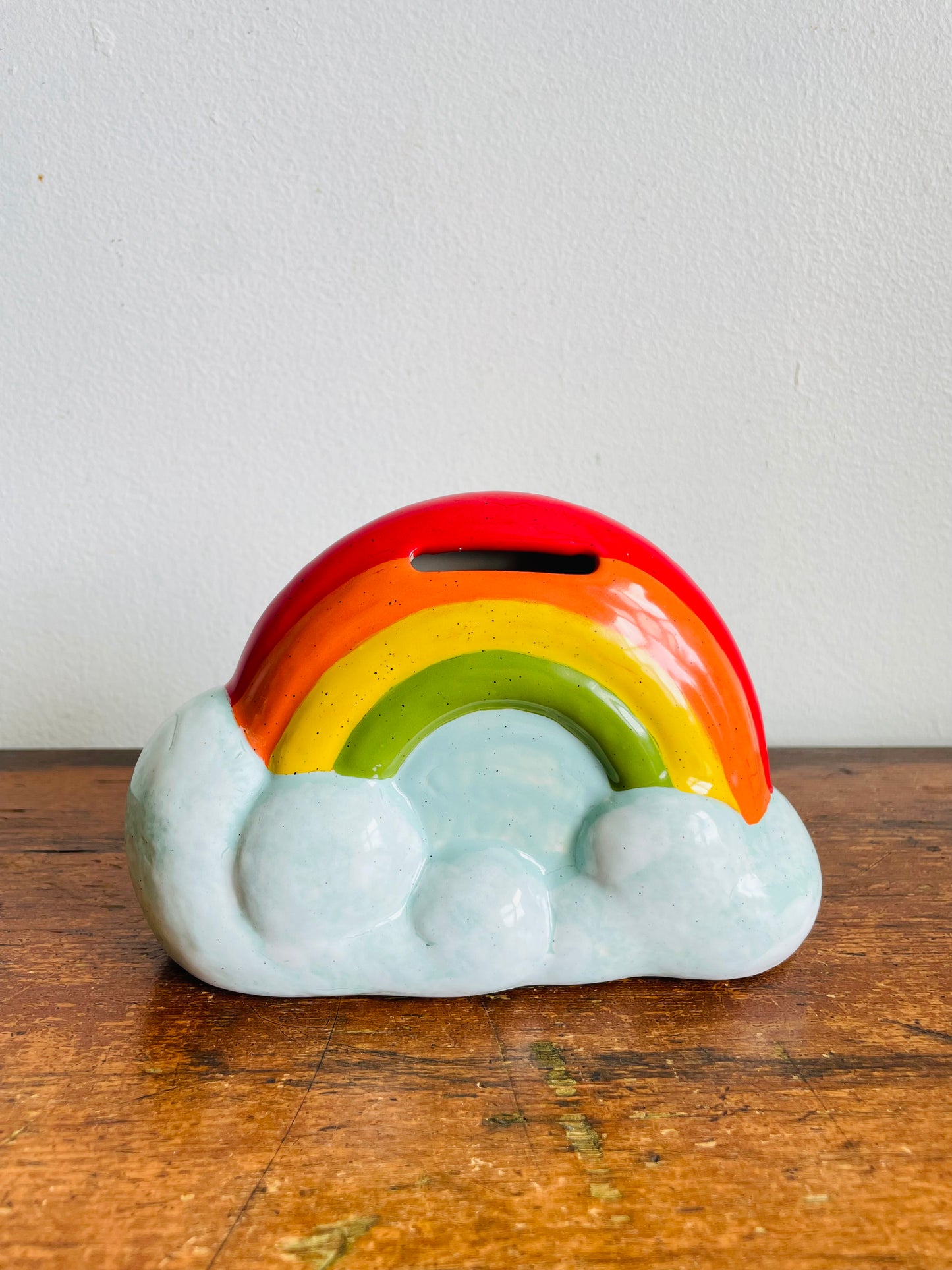 Rainbow & Clouds Piggy Coin Bank
