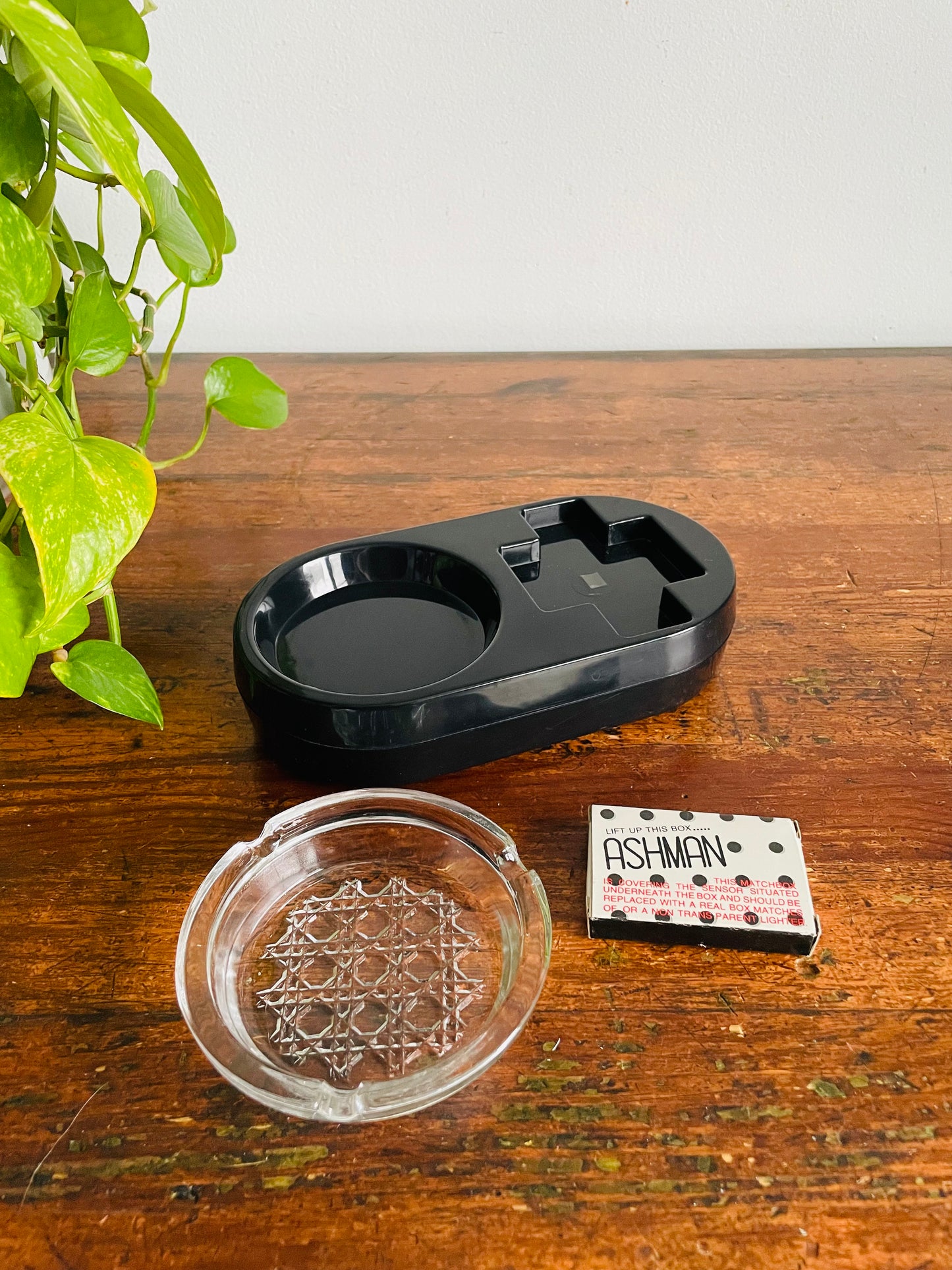 Vintage Novelty Gag Gift Ashman Ashtray - Coughs & Says "No Smoking!" When You Lift It - Made in Taiwan - Tested / Works!