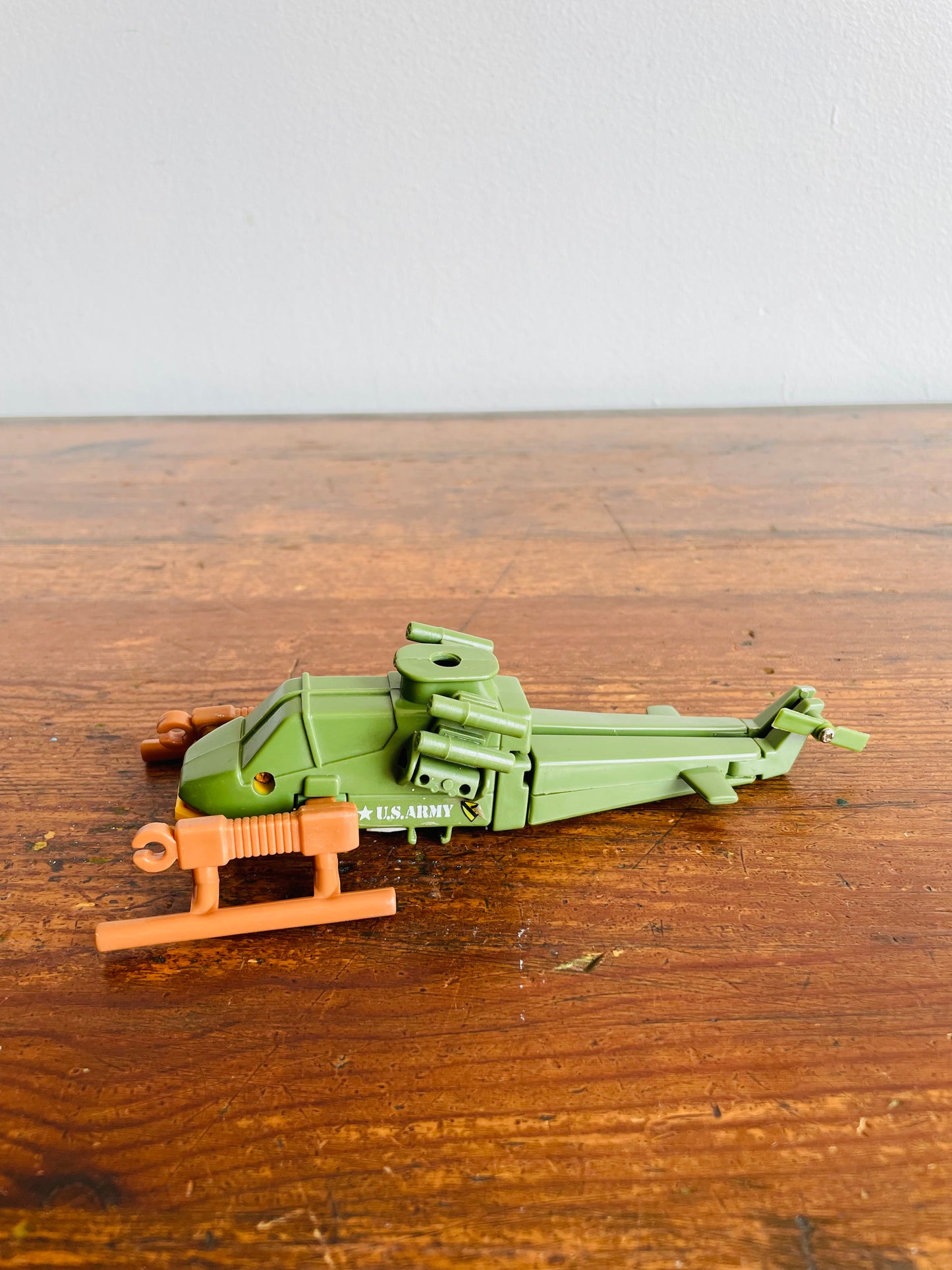 1985 Remco Zybots IV Sky Attacker - Changeable Transformer Robot Military Helicopter