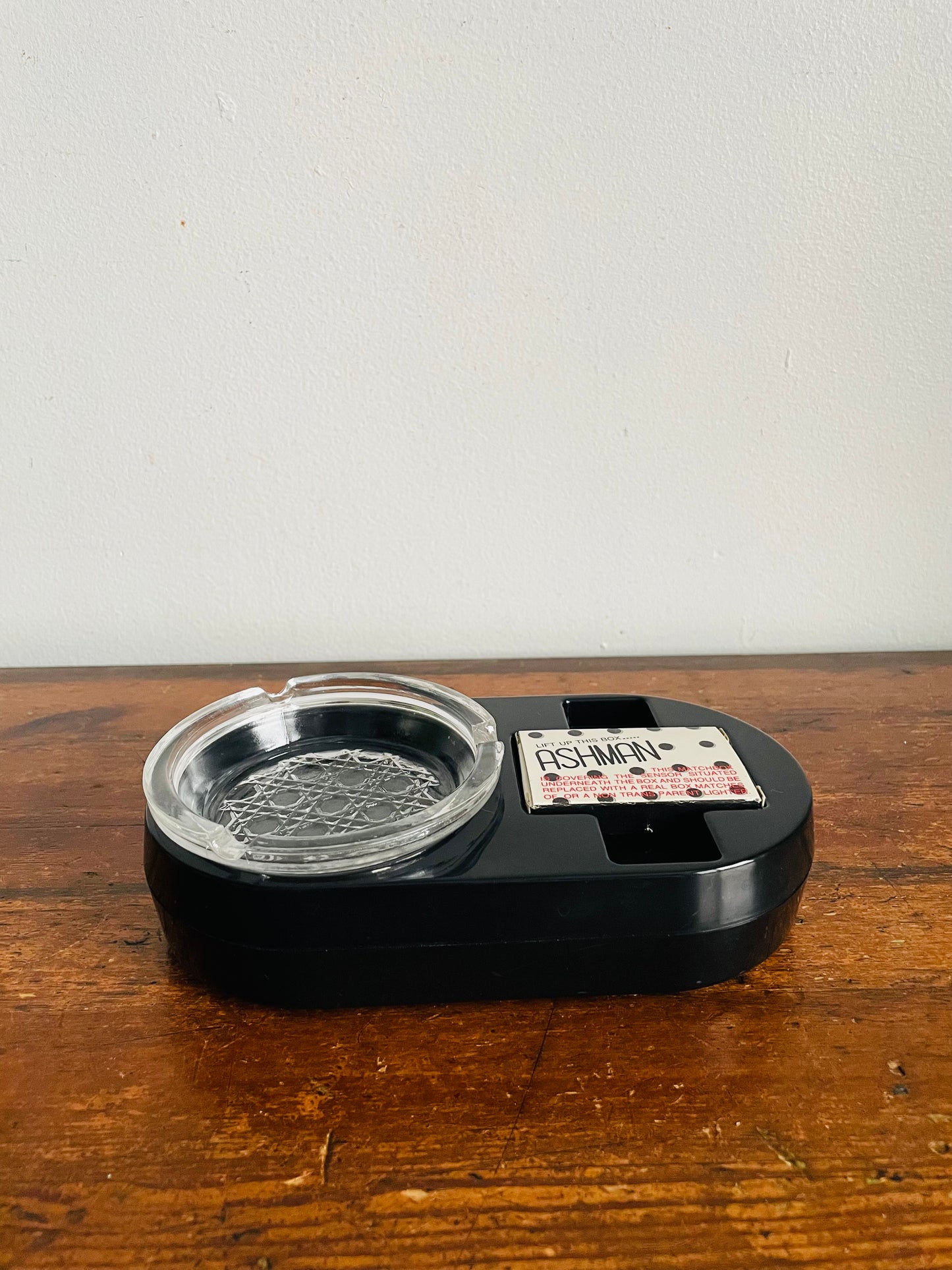 Vintage Novelty Gag Gift Ashman Ashtray - Coughs & Says "No Smoking!" When You Lift It - Made in Taiwan - Tested / Works!