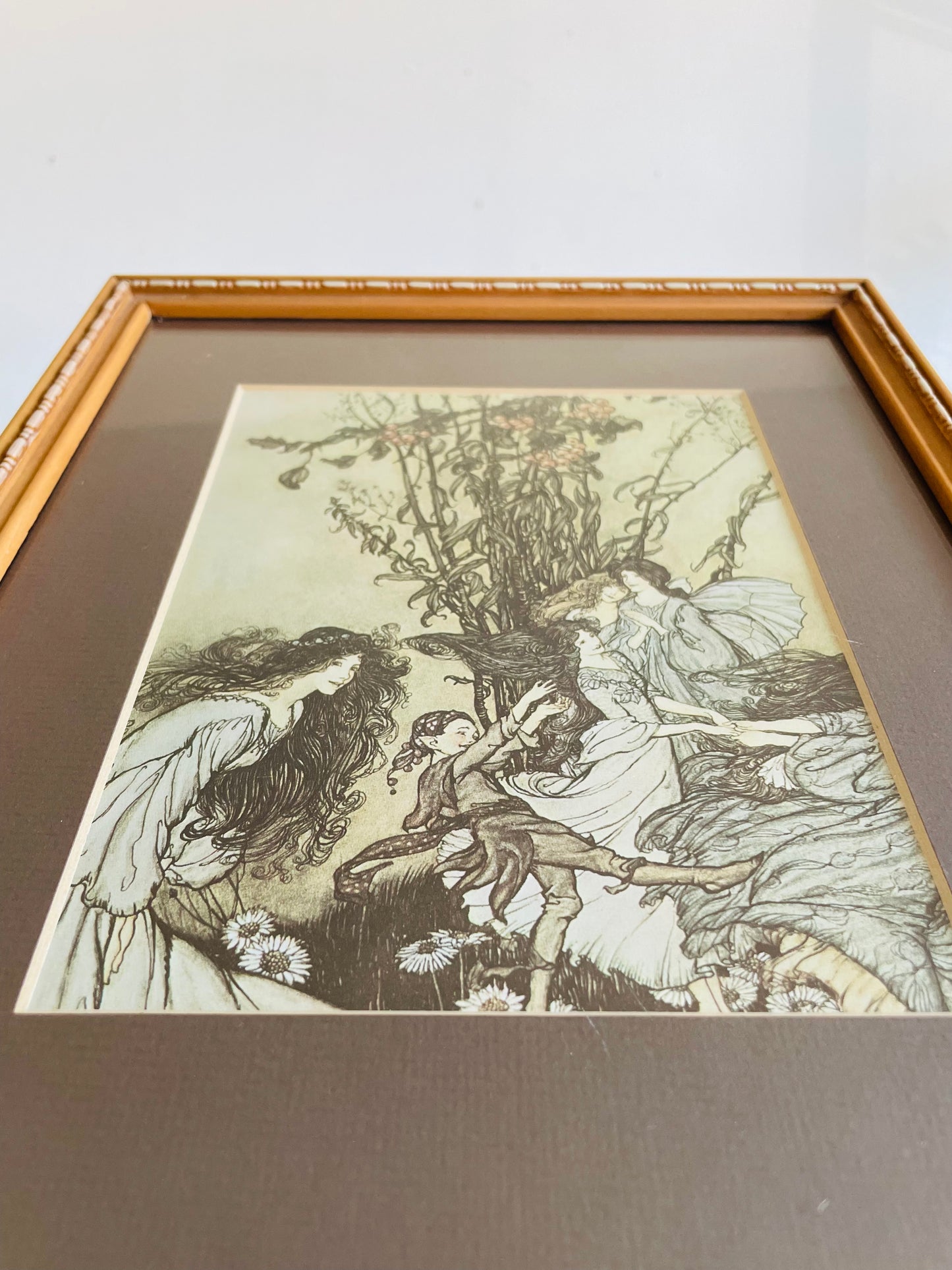 Vintage Print Picture "Dancing with the Fairies" - Peter Pan in Kensington Gardens - Arthur Rackham