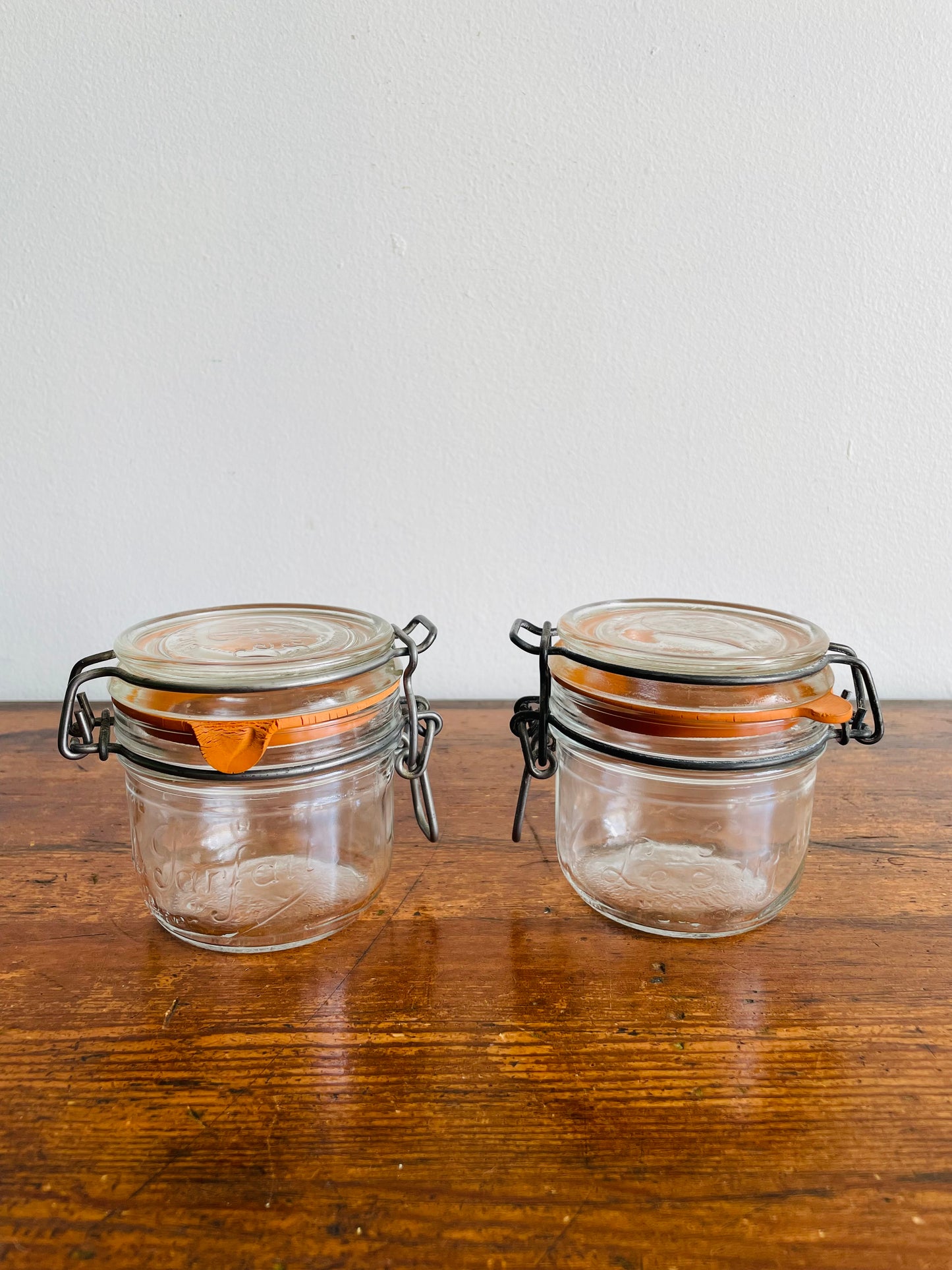 Le Parfait Super Glass Jar with Hinged Locking Lid that Seals - 200 ml - Made in France - Set of 2 Jars