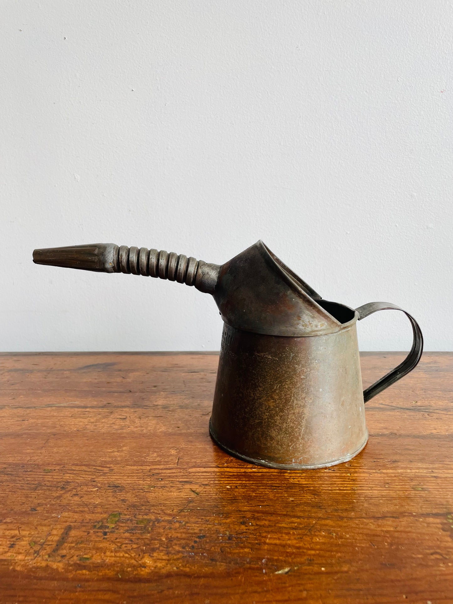 Rustic Farmhouse Quart General Steel Wares Limited Oil Can with Bendable Spout & Handle - Great for Flowers!
