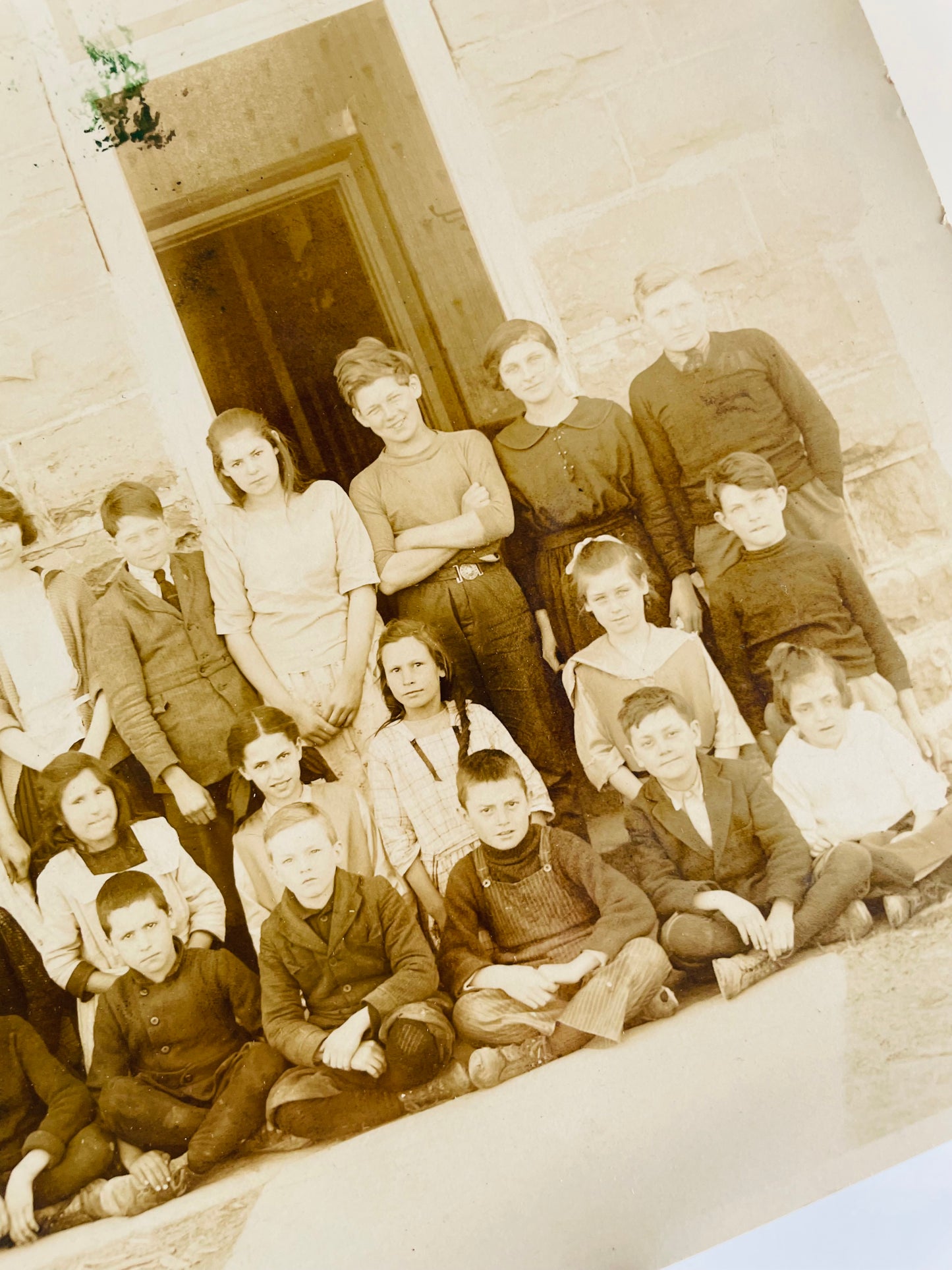 Sepia Toned Elementary Class Photo