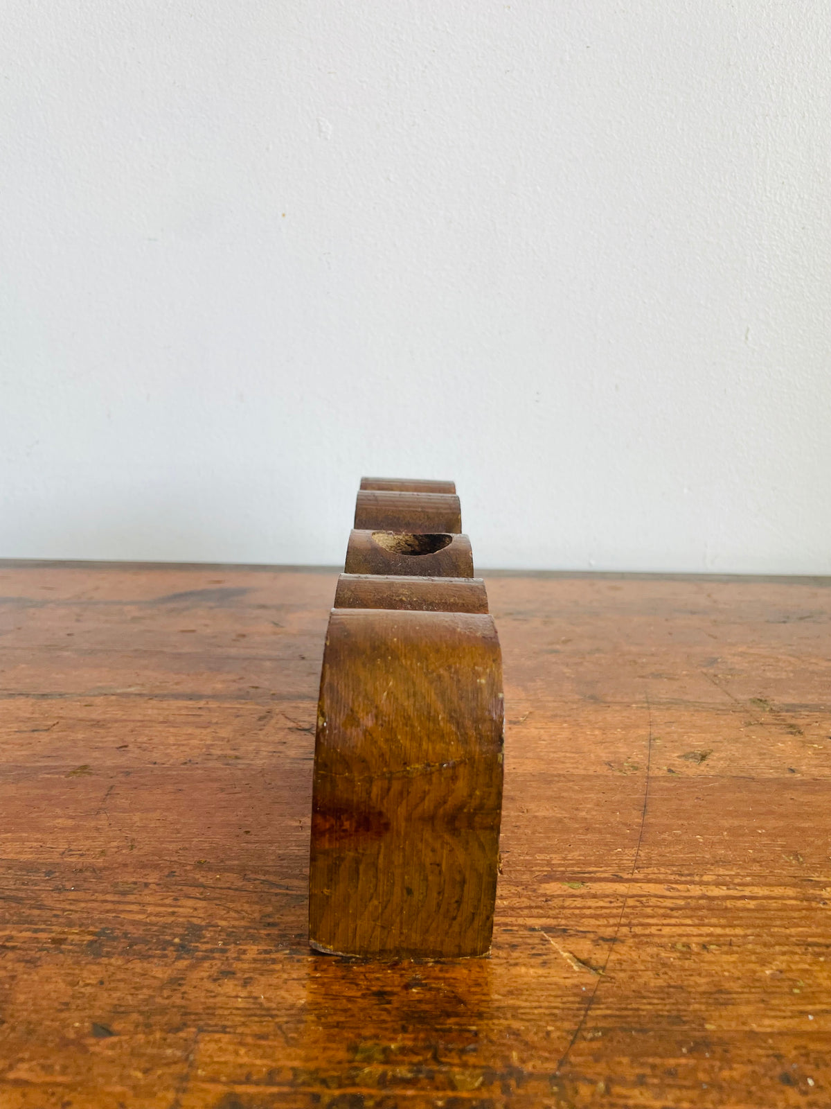 Vintage Carved Wood MOM Propagation Station Bud Vase - Handmade in Canada