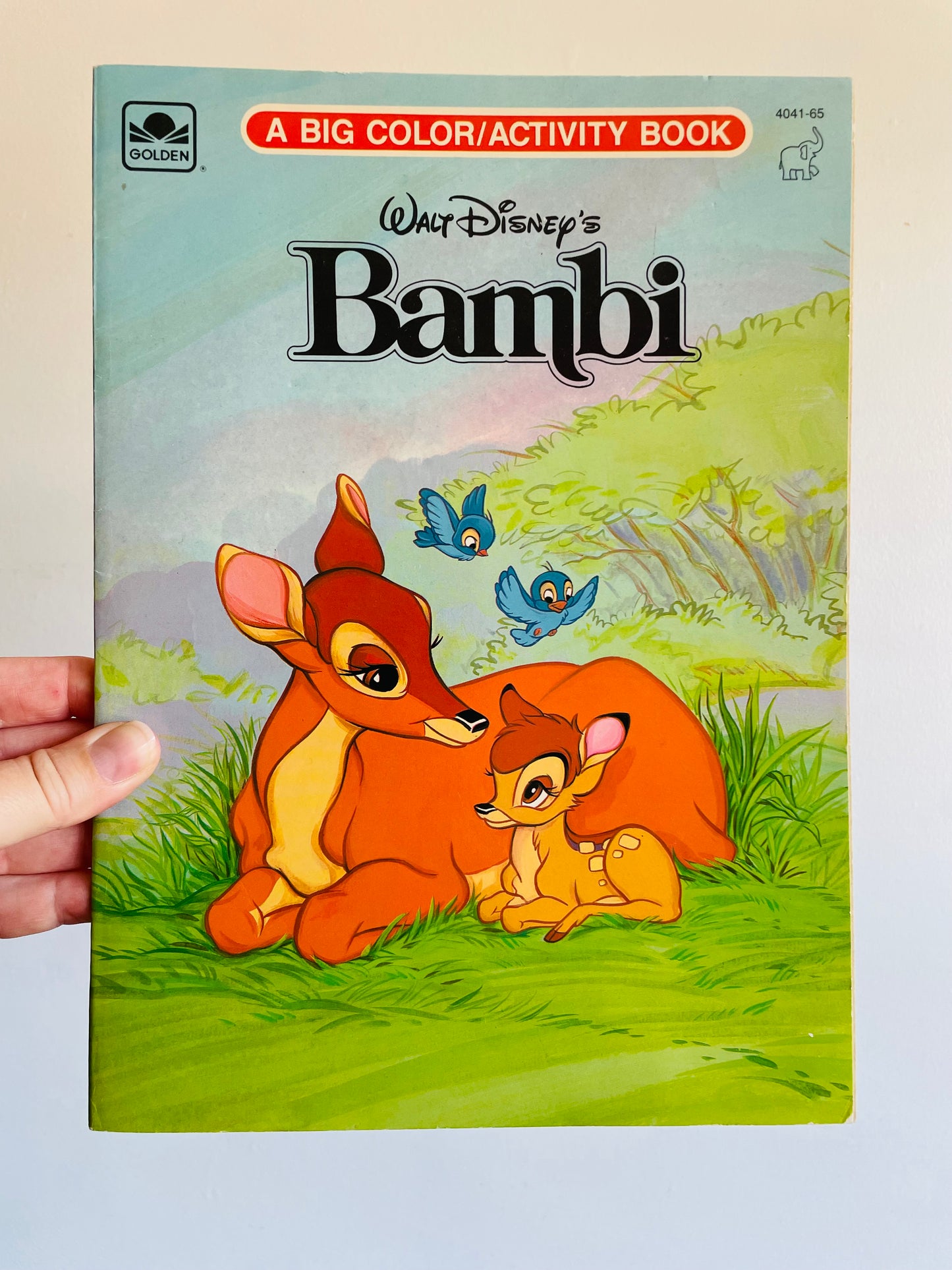 Brand New Vintage 1993 Golden A Big Colour Activity Book - Walt Disney's Bambi