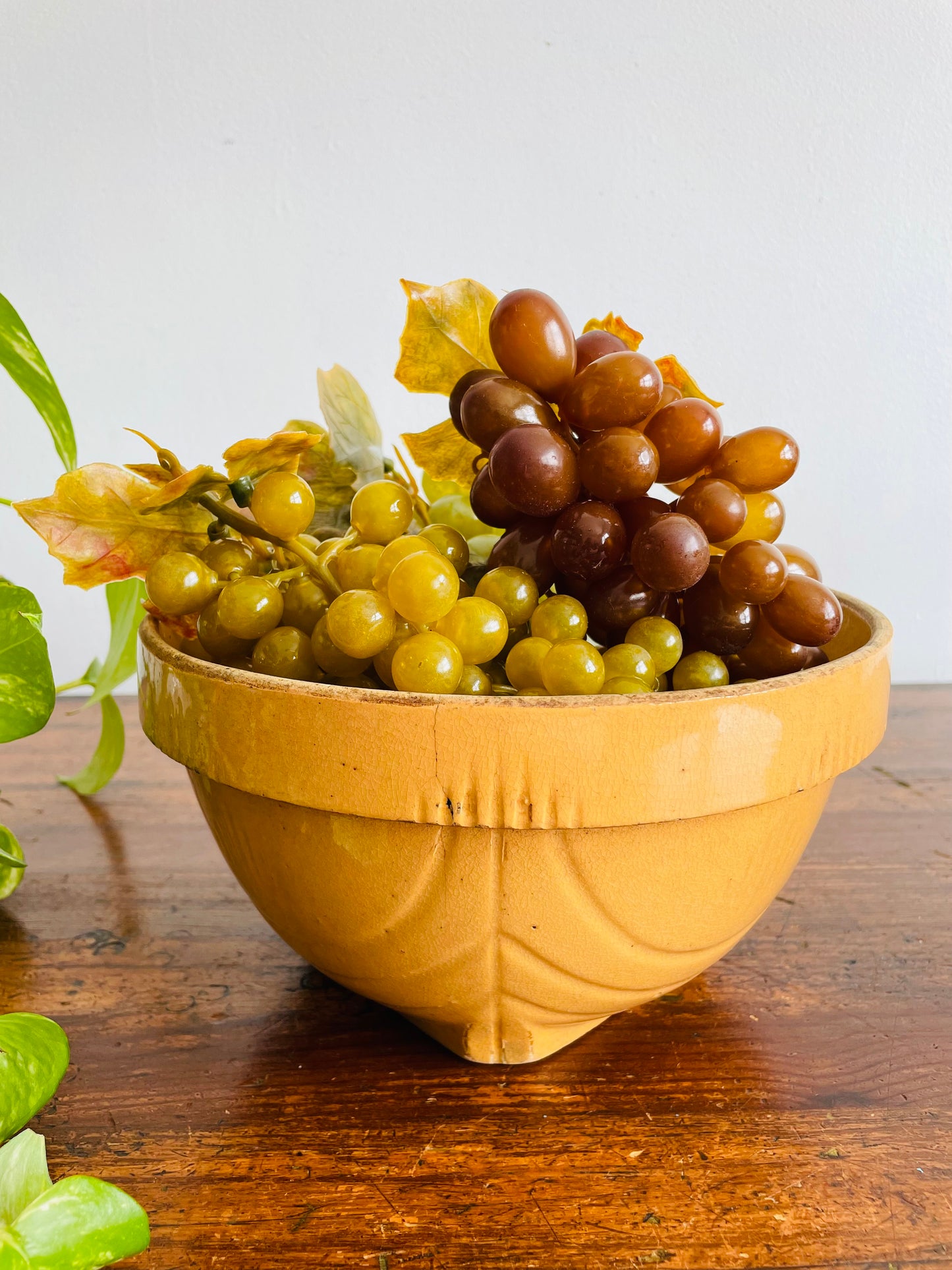 Rustic Yellow Ware Mixing Bowl No. 8