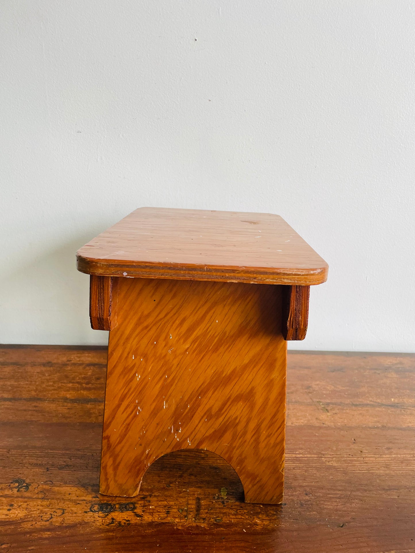 Mini Wooden Footstool - Step, Seat, or Plant Stand!