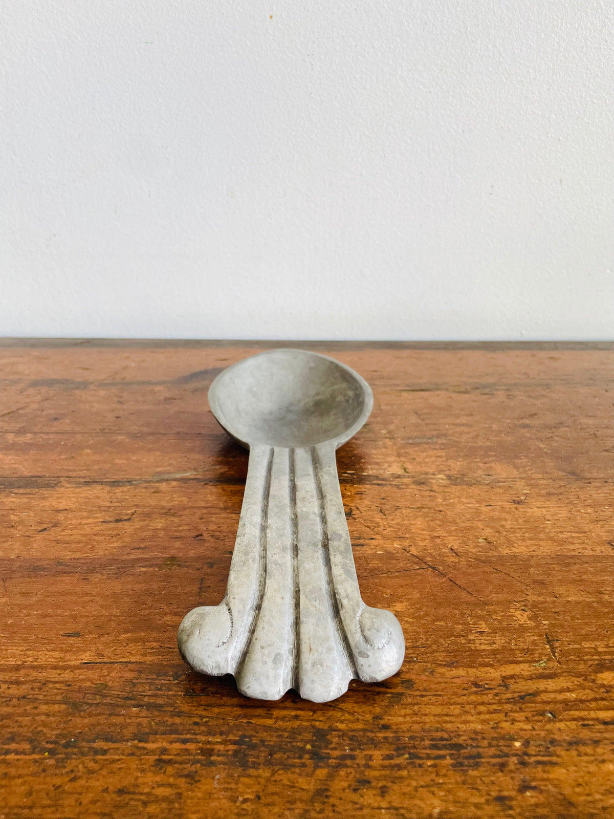 Vintage Pewter Spoon Rest