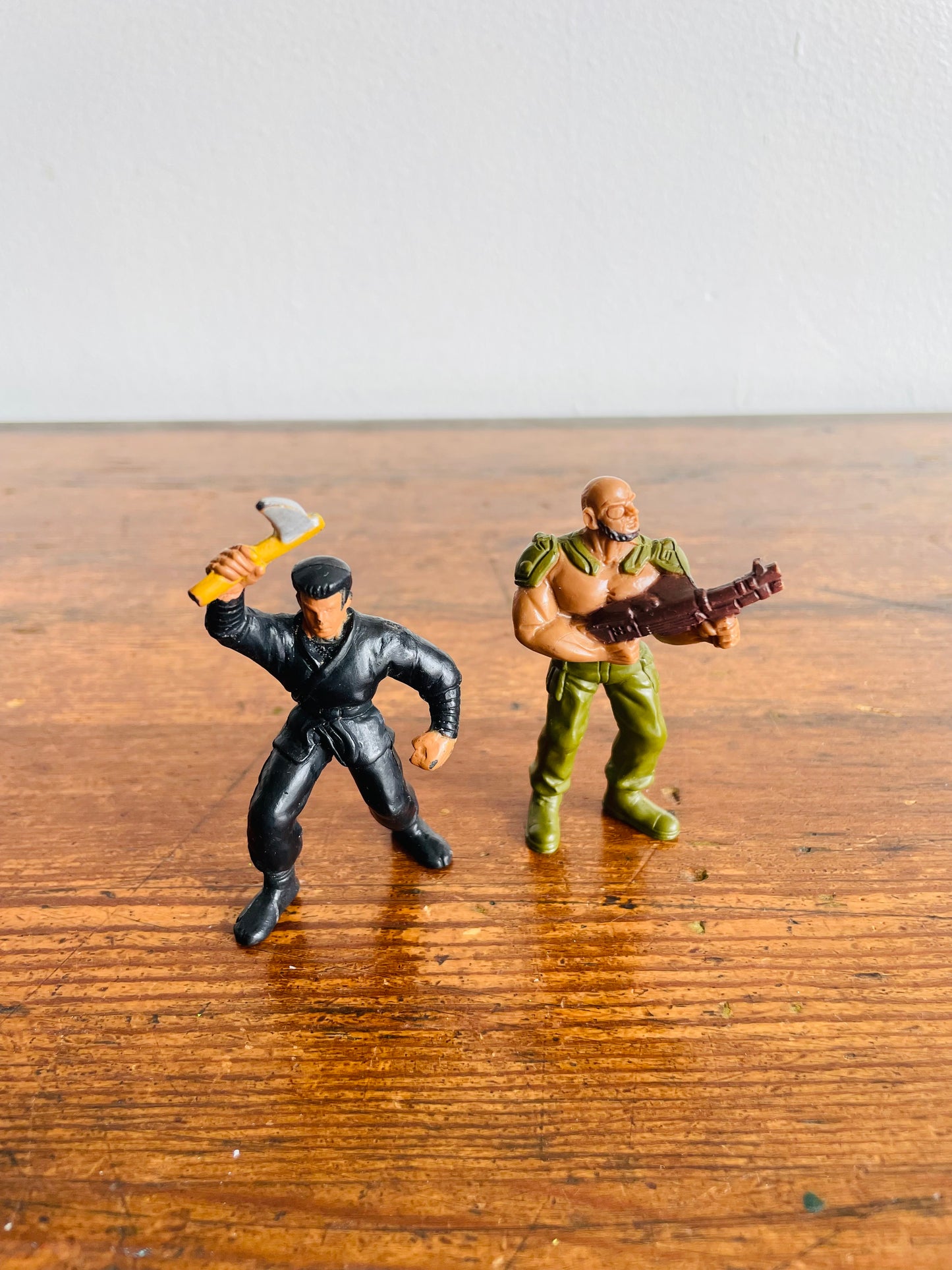 1986 Mattel GUTS! Action Figures - Jungle Fighters Squad & Aikido Squad - Set of 2