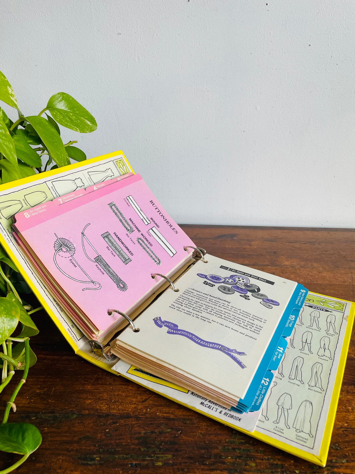 Vintage The Complete Family Sewing Book Binder (1971)