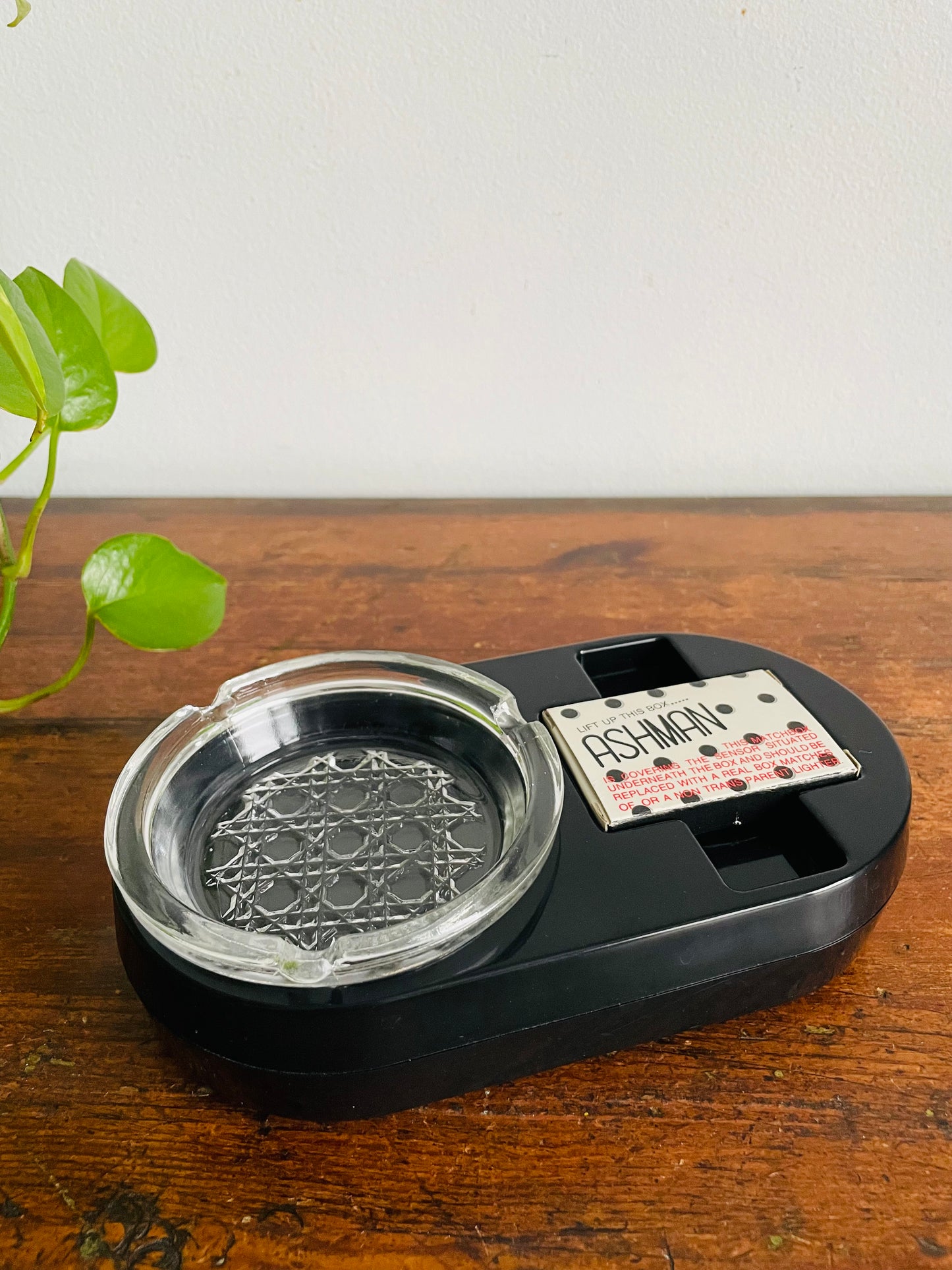 Vintage Novelty Gag Gift Ashman Ashtray - Coughs & Says "No Smoking!" When You Lift It - Made in Taiwan - Tested / Works!