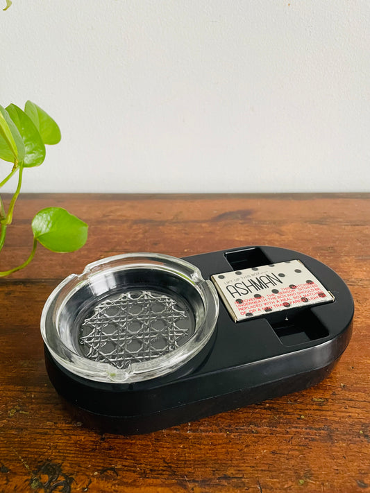 Vintage Novelty Gag Gift Ashman Ashtray - Coughs & Says "No Smoking!" When You Lift It - Made in Taiwan - Tested / Works!