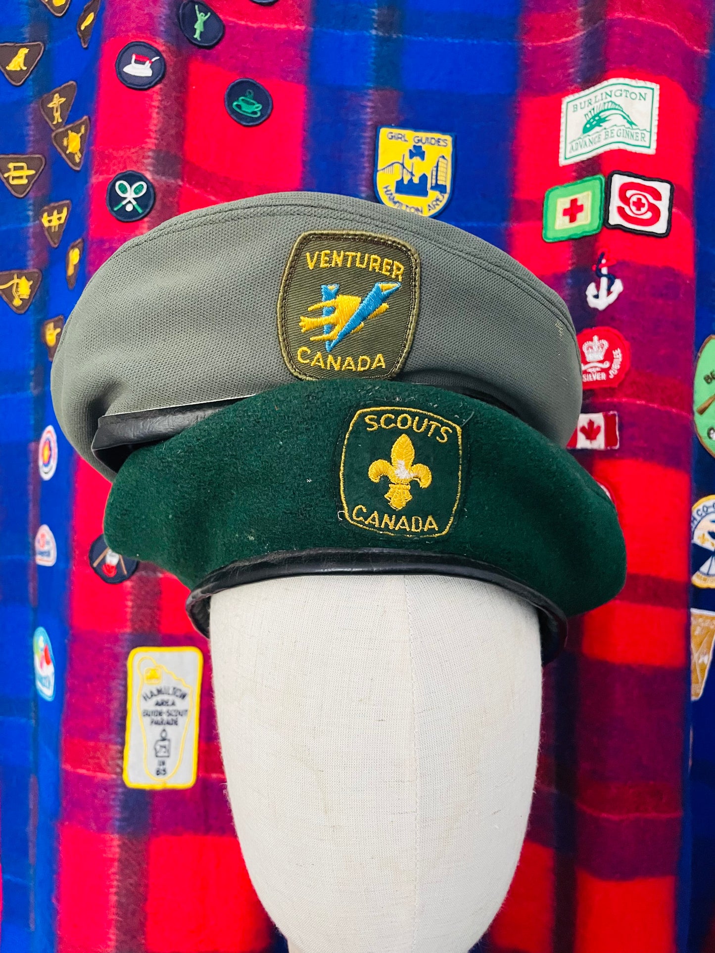 Official Beret Boy Scouts of Canada - Union Label - Size Large - Venturer - Made in Canada