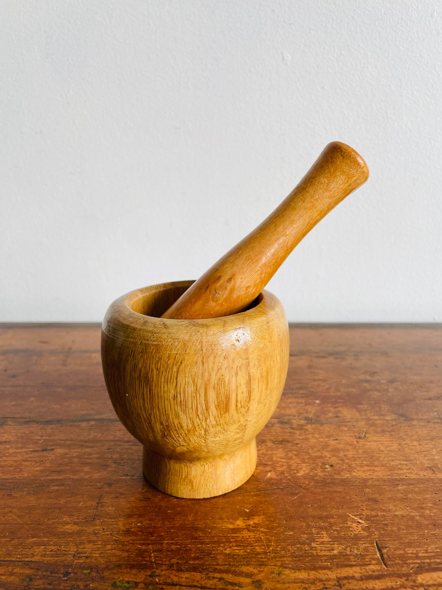 Wood Mortar & Pestle - Set of 2 Pieces