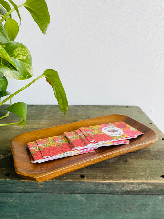 Mini Wooden Trinket Tray Dish - Made in the Philippines - Great for Business Cards, Jewellery, Etc.!