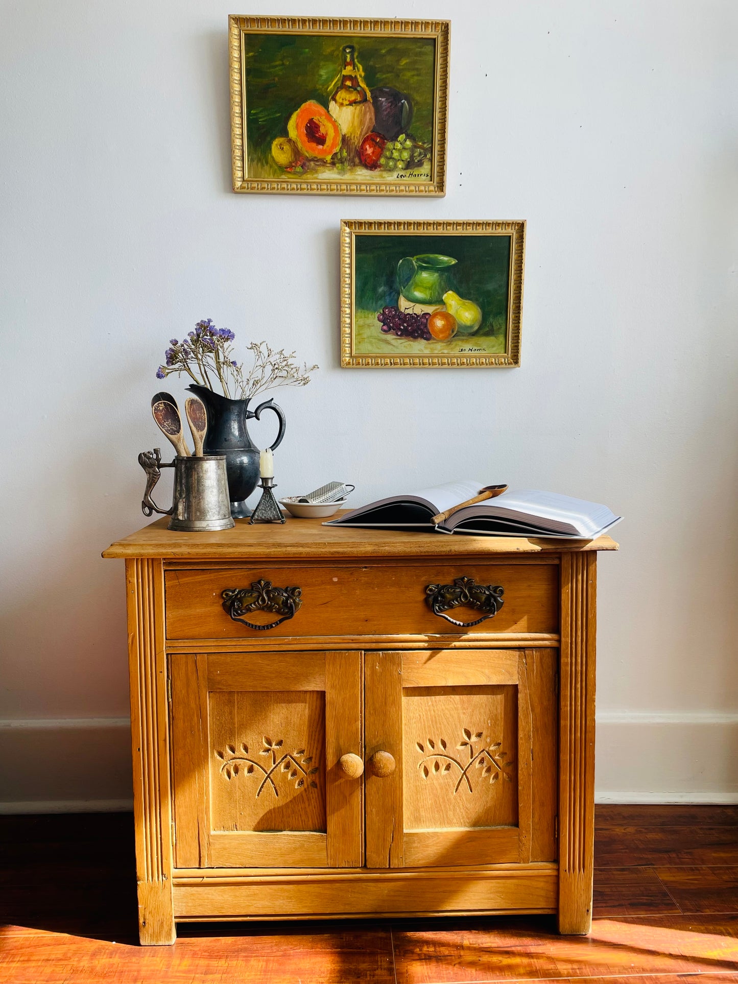 Antique 1800s Pine Wood Cabinet - Gilchrist Green & Co. Union Furniture Factory Wingham, Ontario - PICK-UP ONLY