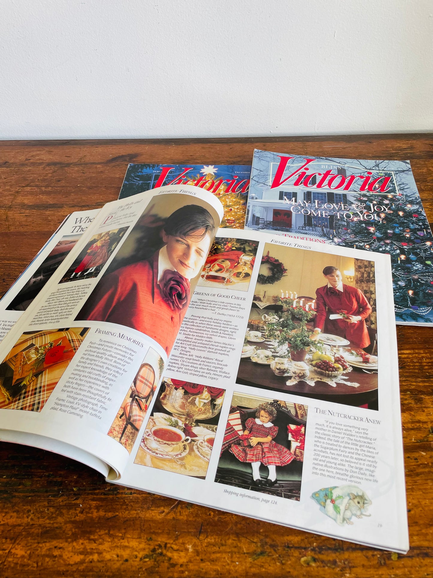 Vintage Collection of Victoria Christmas Magazines - December 1996, 1998, 1999 - Set of 3