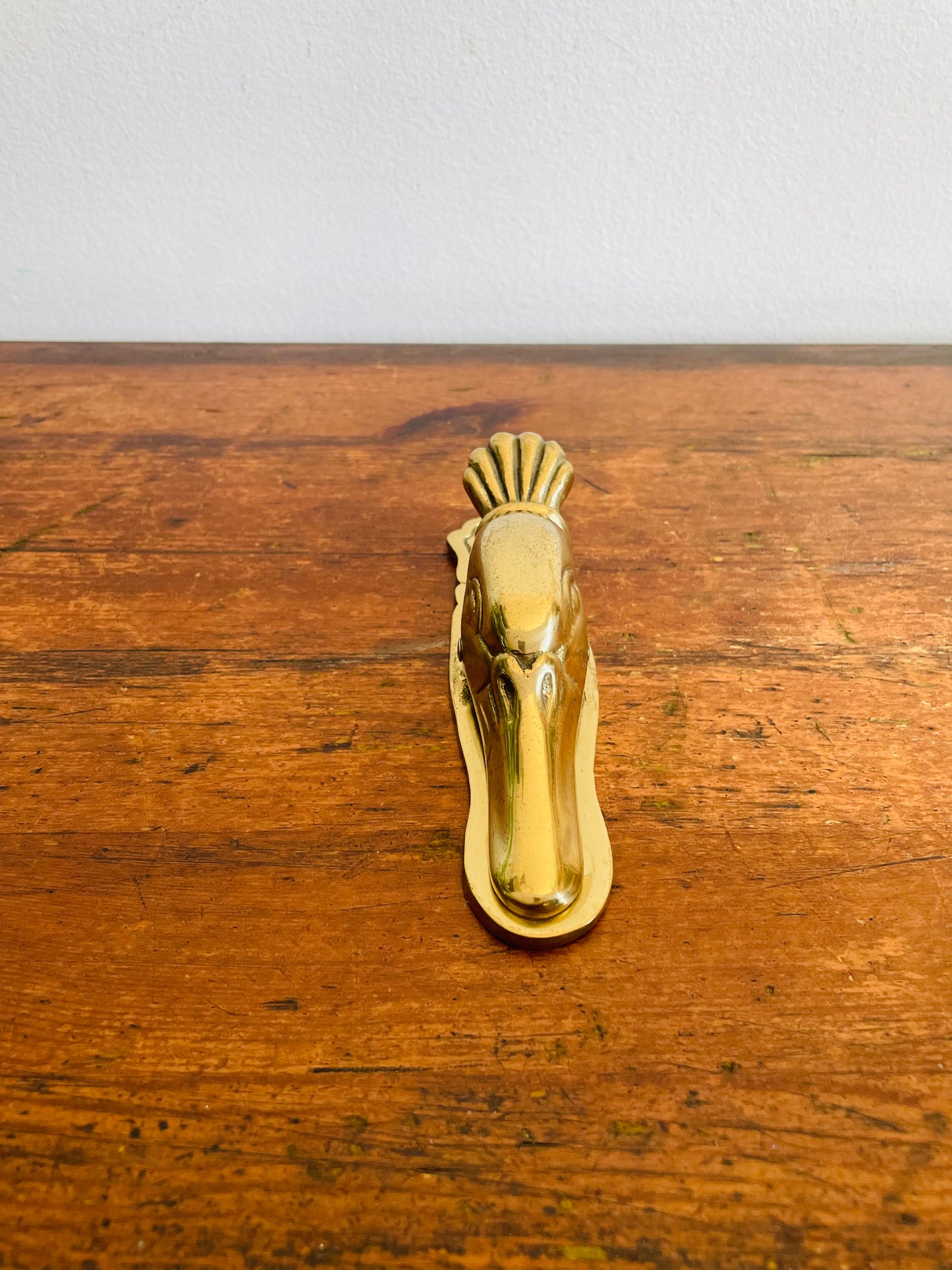 Vintage Solid Brass Duck Head Clip - Made in Taiwan for Eaton - Can Hang or Lay Flat - Also Great As a Curtain Tieback!