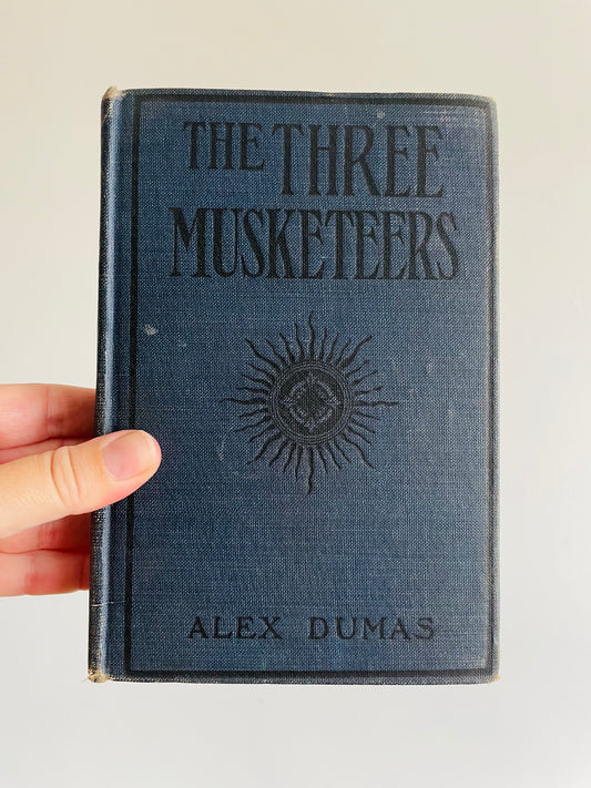 Antique Early 1900s The Three Musketeers by Alex Dumas Clothbound Hardcover Book - M. A. Donohue & Co.