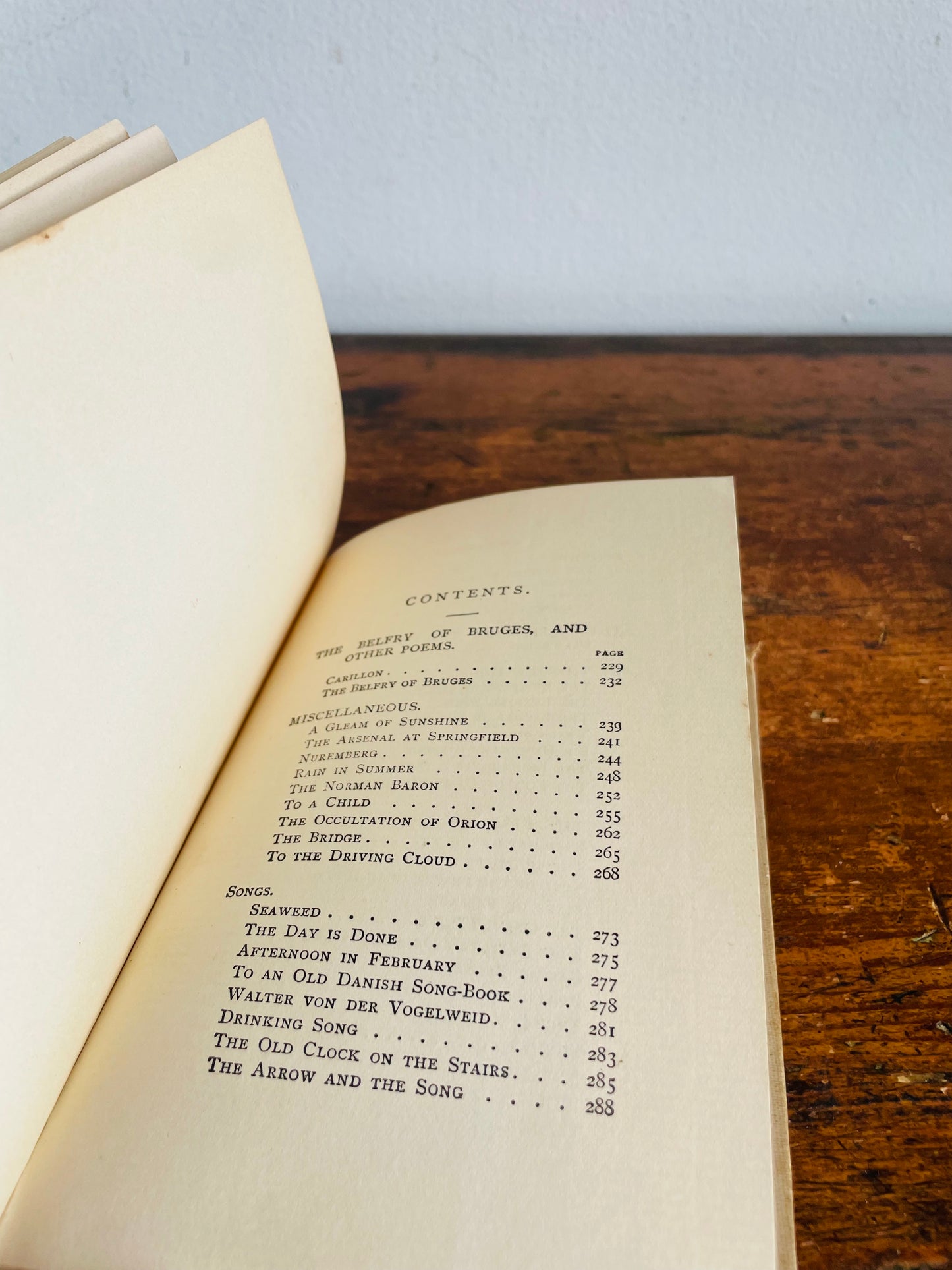 Antique The Belfry of Bruges & Other Poems by Henry Wadsworth Longfellow Embossed Clothbound Hardcover Book - Henry Altemus Philadelphia Beauxarts Series (1897) - 129 Years Old