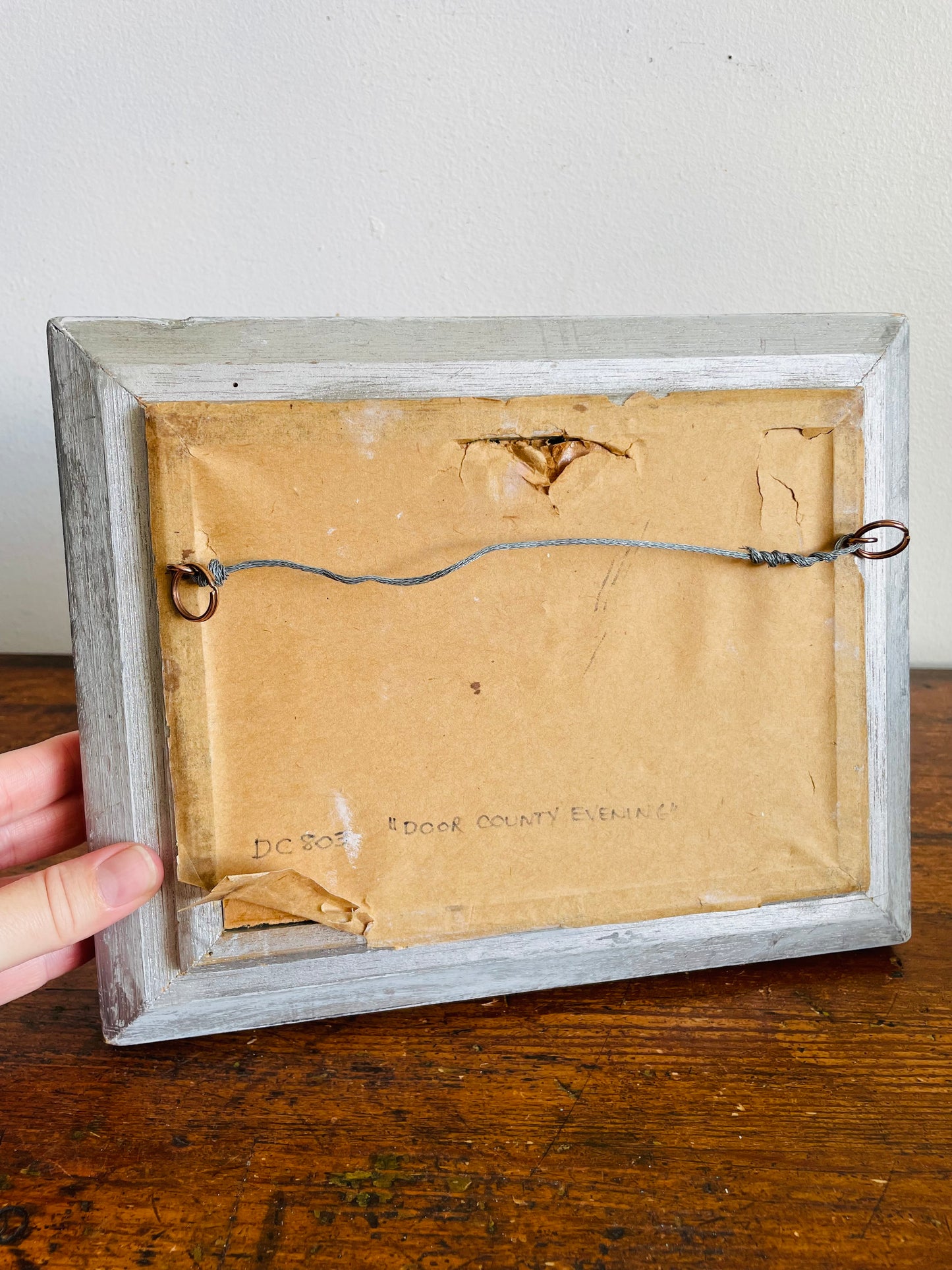 Vintage Original Art Watercolour Painting Picture - "Door County Evening" - Wisconsin - Artist Signed