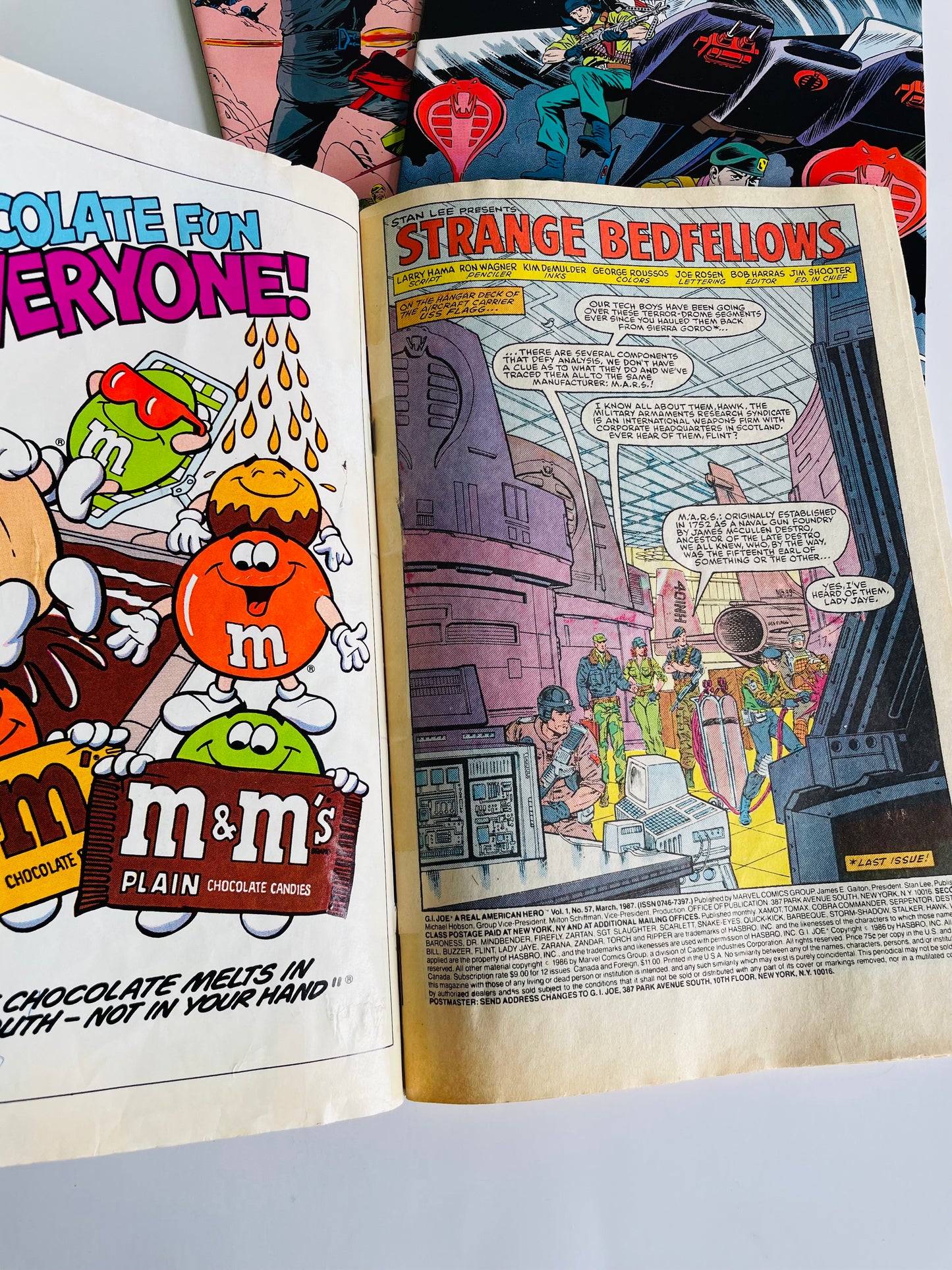 Vintage 1987, 1988, 1989 Marvel G.I. Joe Comic Book Bundle - Includes 3 Comics - Issue 14, Issue 57, Issue 73 - Tales of G.I. Joe