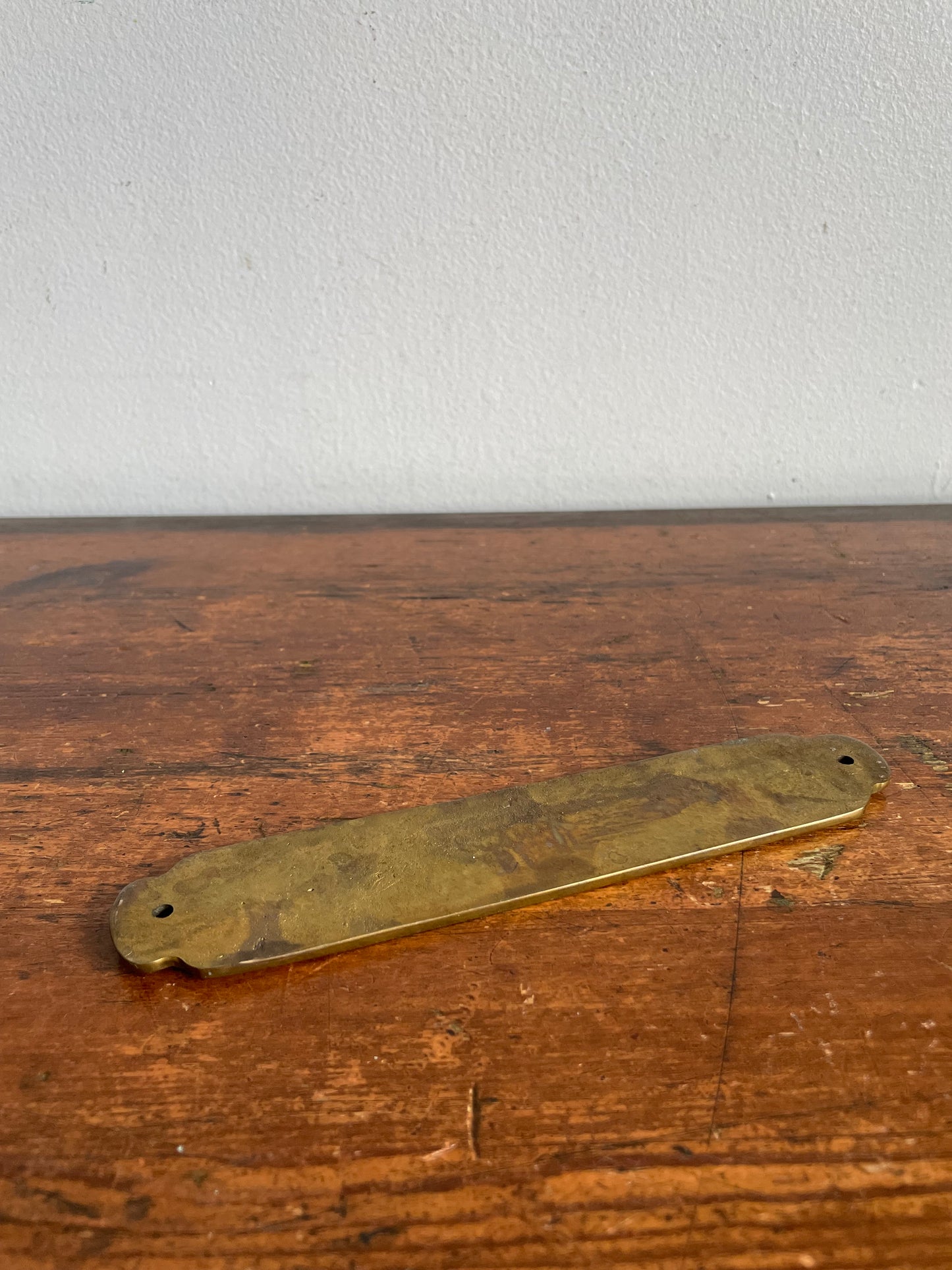 Vintage Solid Brass NO SMOKING Wall Plaque Hanging Sign