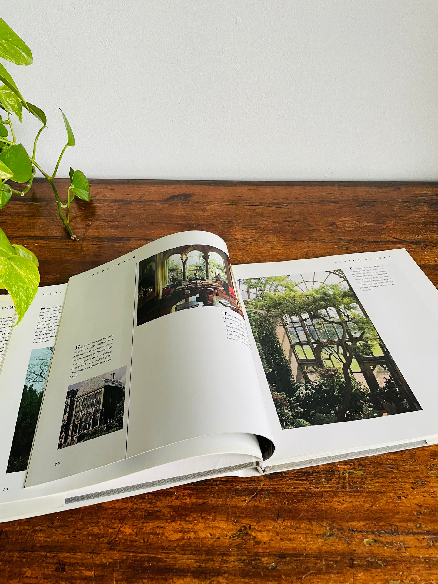 Vintage Garden Rooms Hardcover Coffee Table Book by Ogden Tanner (1986)