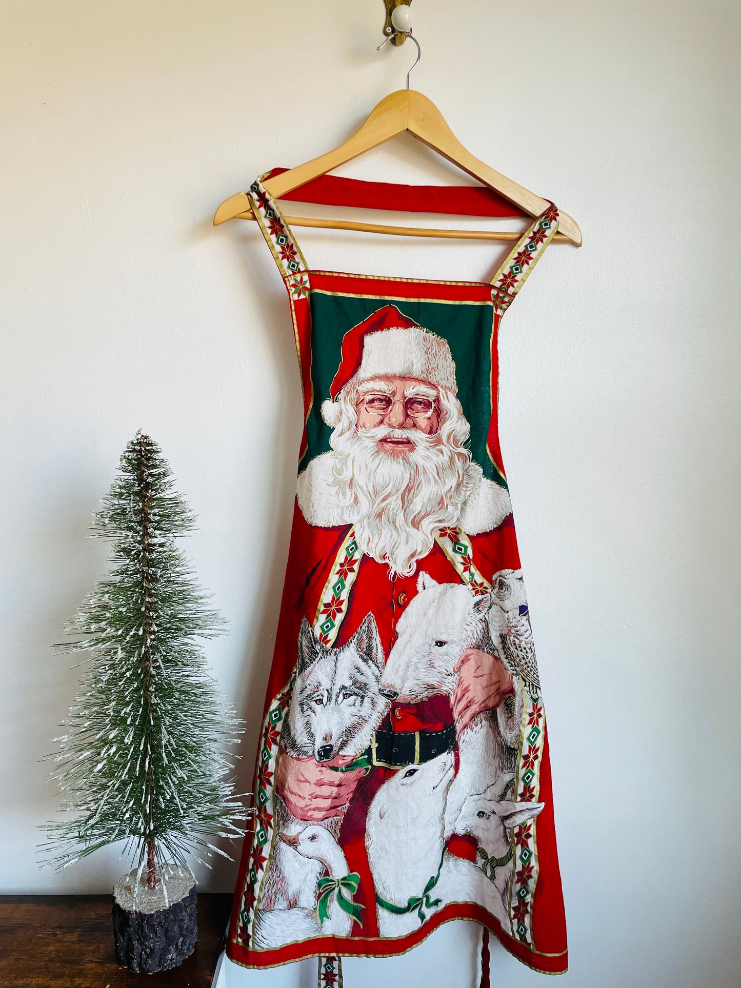 Santa Claus with His Animal Friends Apron