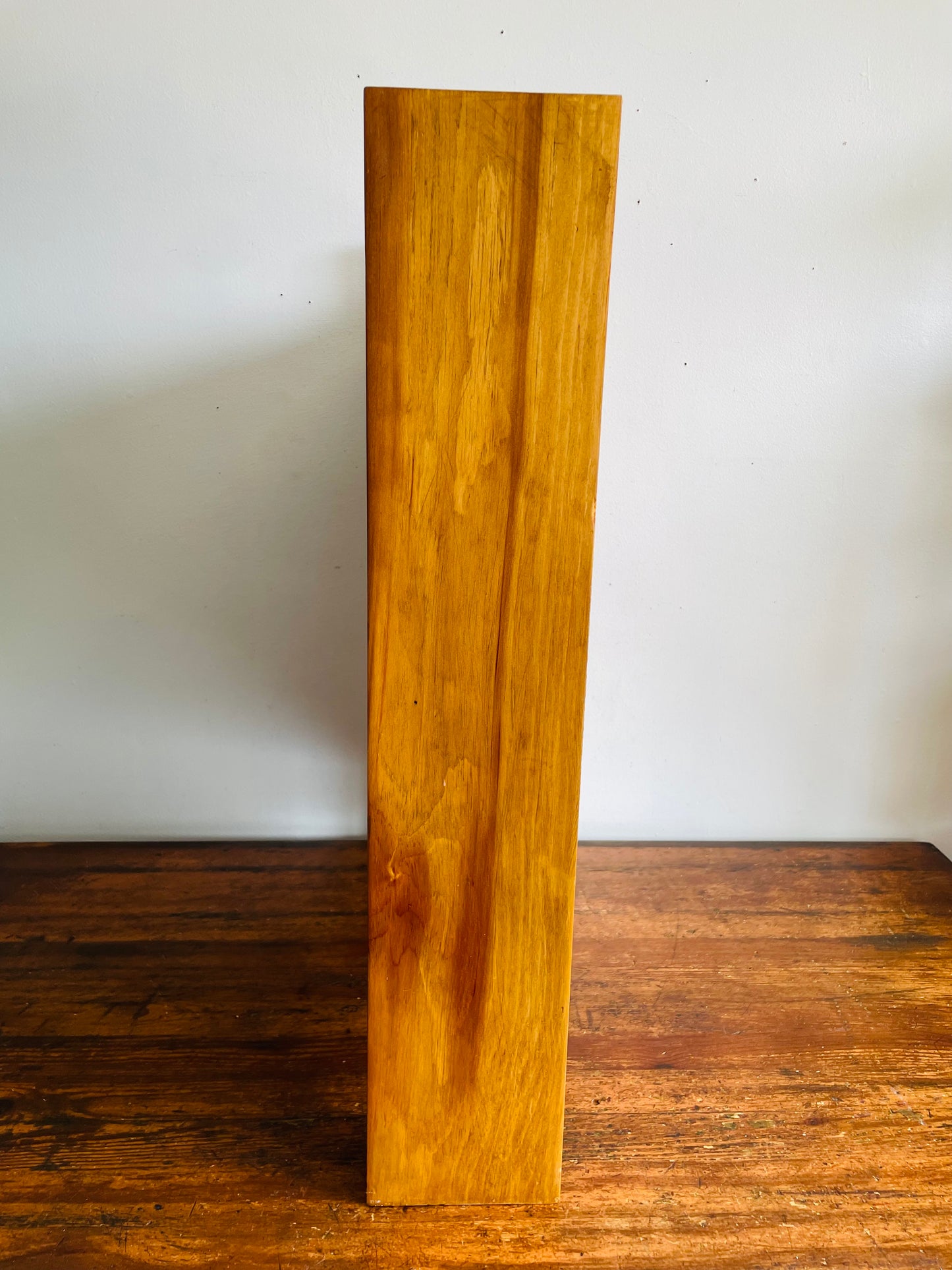 Vintage Petite & Narrow 28" Tall Wood Bookshelf - Perfect for Small Space Storage - No Shipping