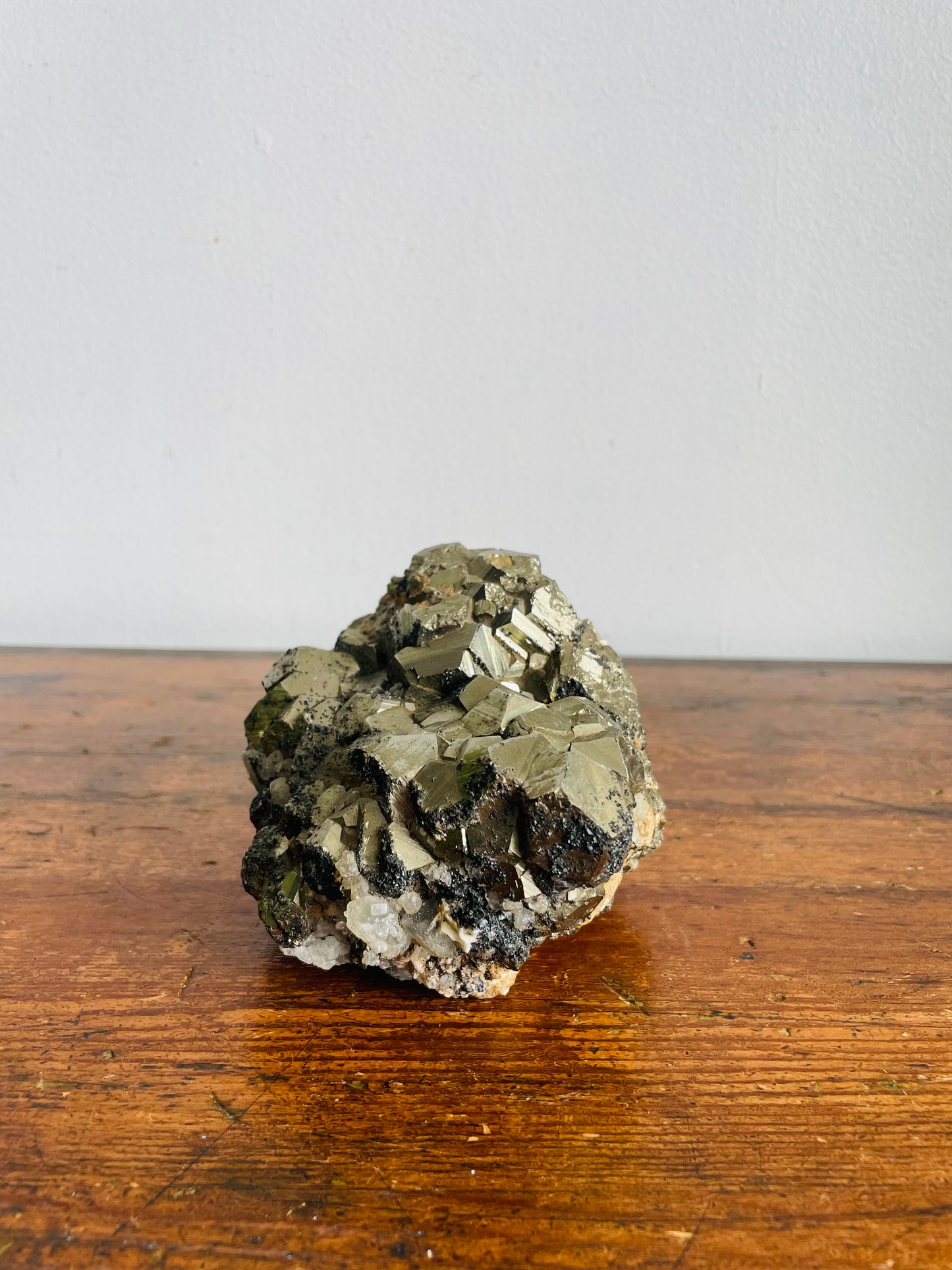 Vintage Large & Heavy 5.64 Pound Pyrite Rock Cluster - Fool's Gold - Geology Specimen - Product of Peru