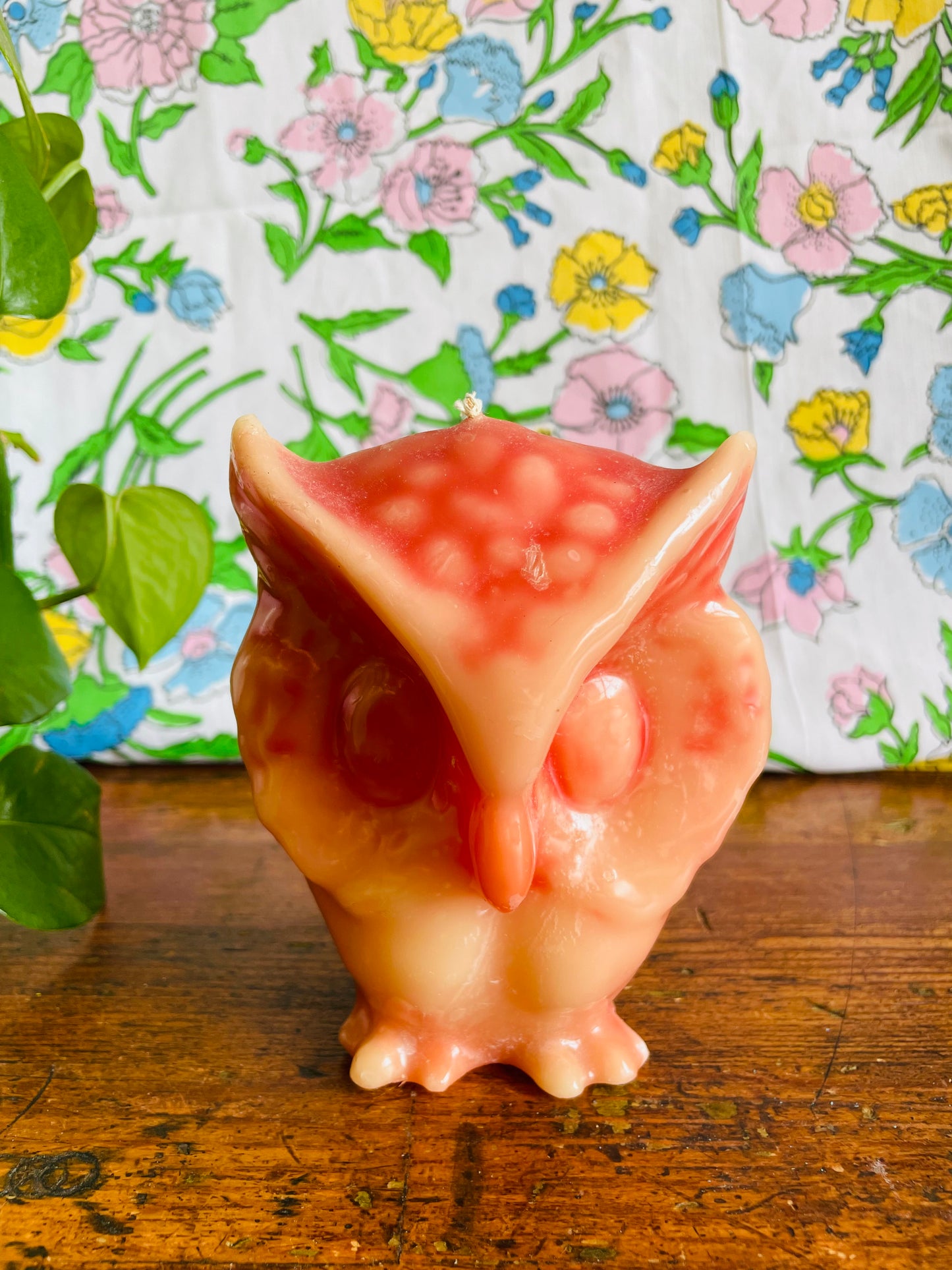 Pink Owl Candle