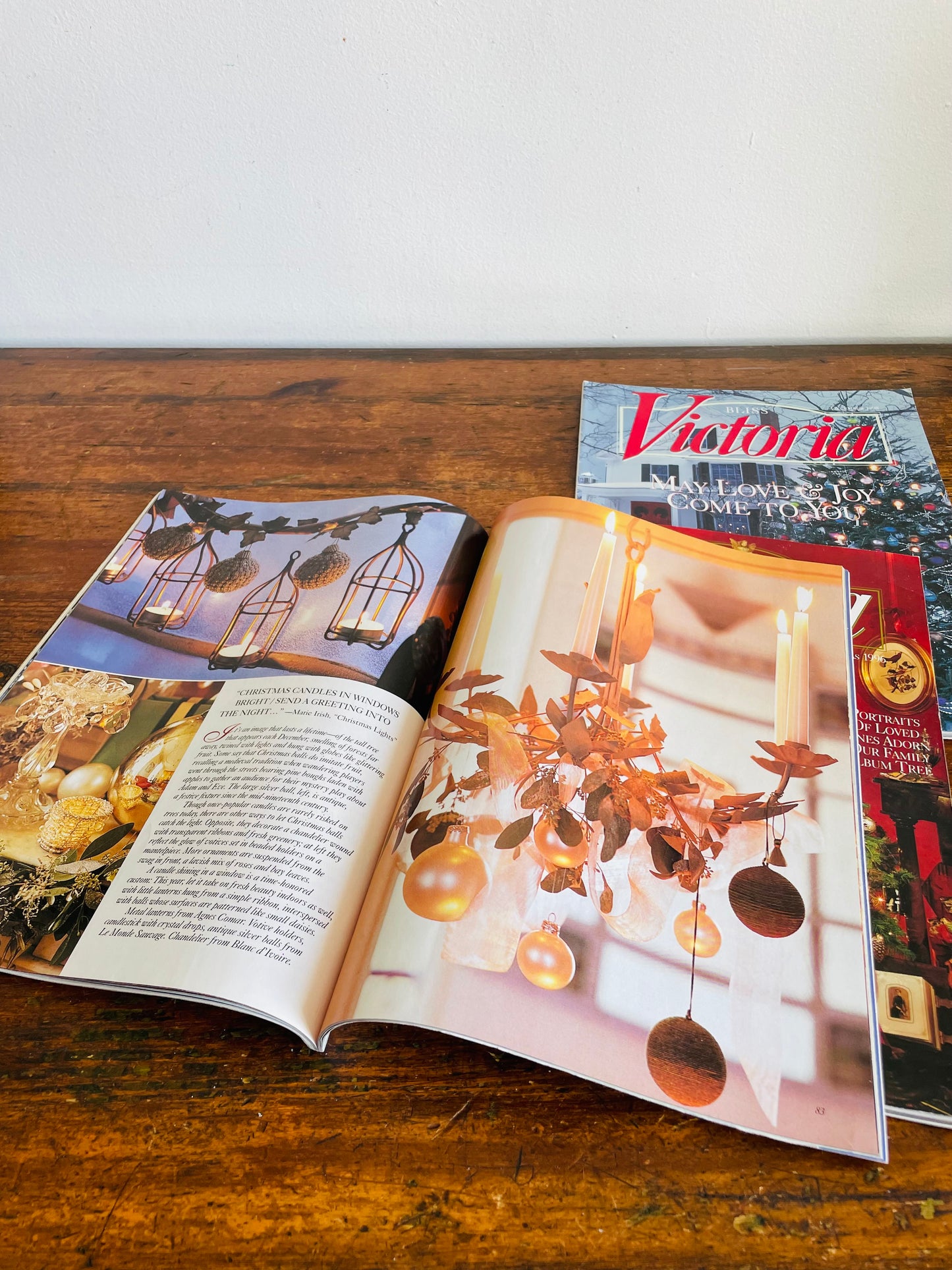 Vintage Collection of Victoria Christmas Magazines - December 1996, 1998, 1999 - Set of 3