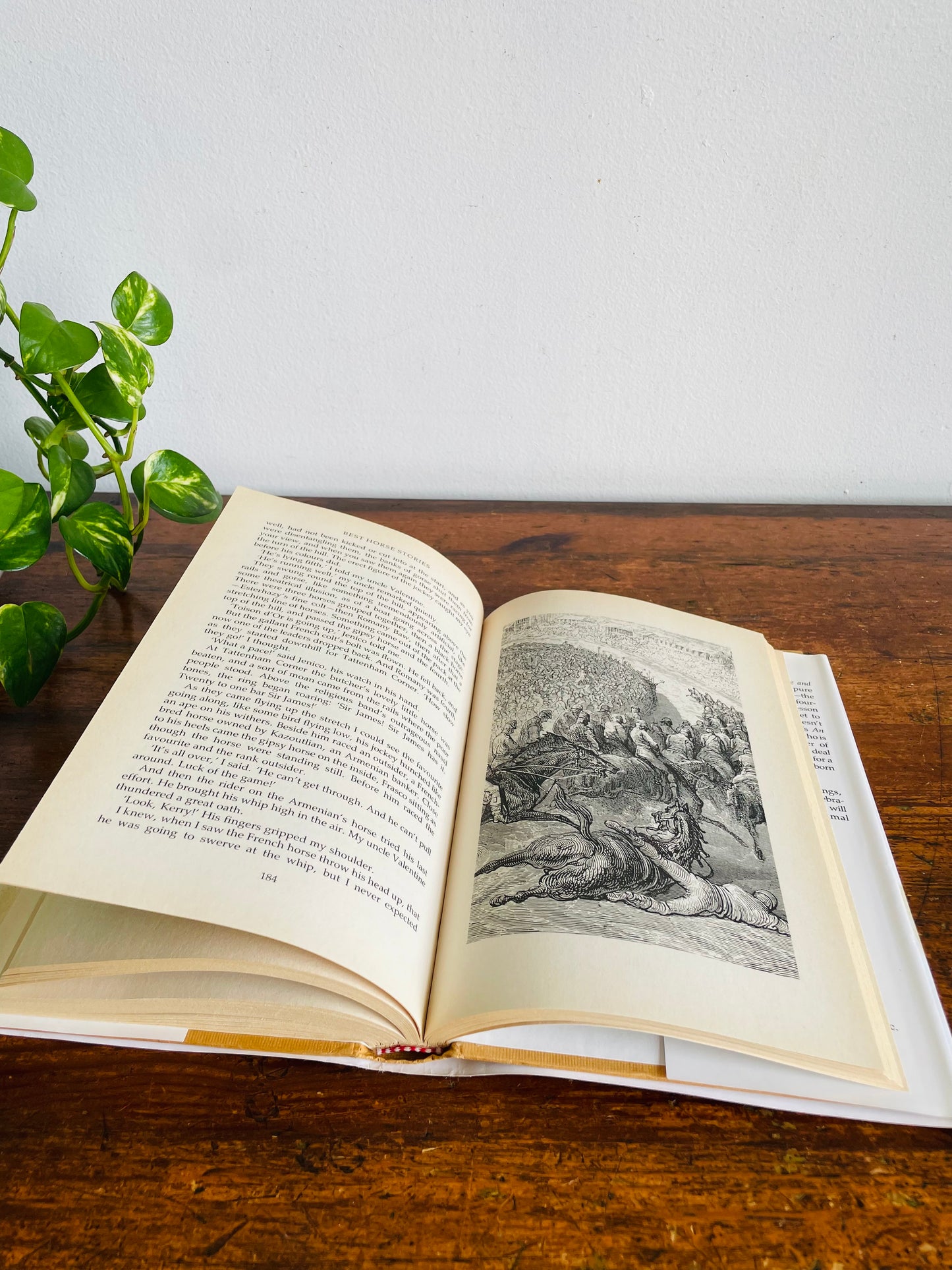Vintage Best Horse Stories Hardcover Book Compiled by Lesley O'Mara - Dickens, Twain, Sewell, Herriot, Kipling, & More (1991)