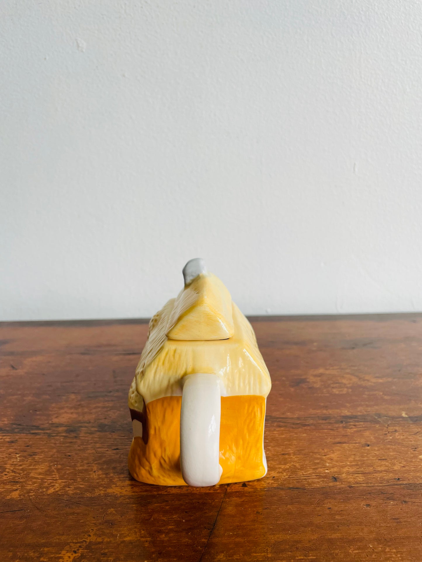 Miniature & Adorable Teapot - Country Cottage with Yellow Thatched Roof